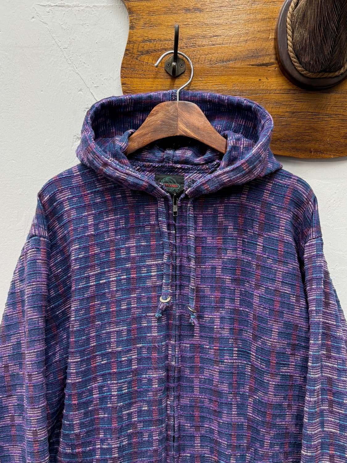 ARTESANIA Woven Cotton Zip-Up Hoodie 상품이미지1