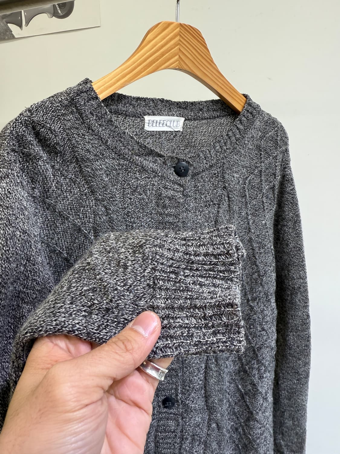 빈티지 BELLE CLUB (Made in Japan) 니트 가디건 상품이미지4