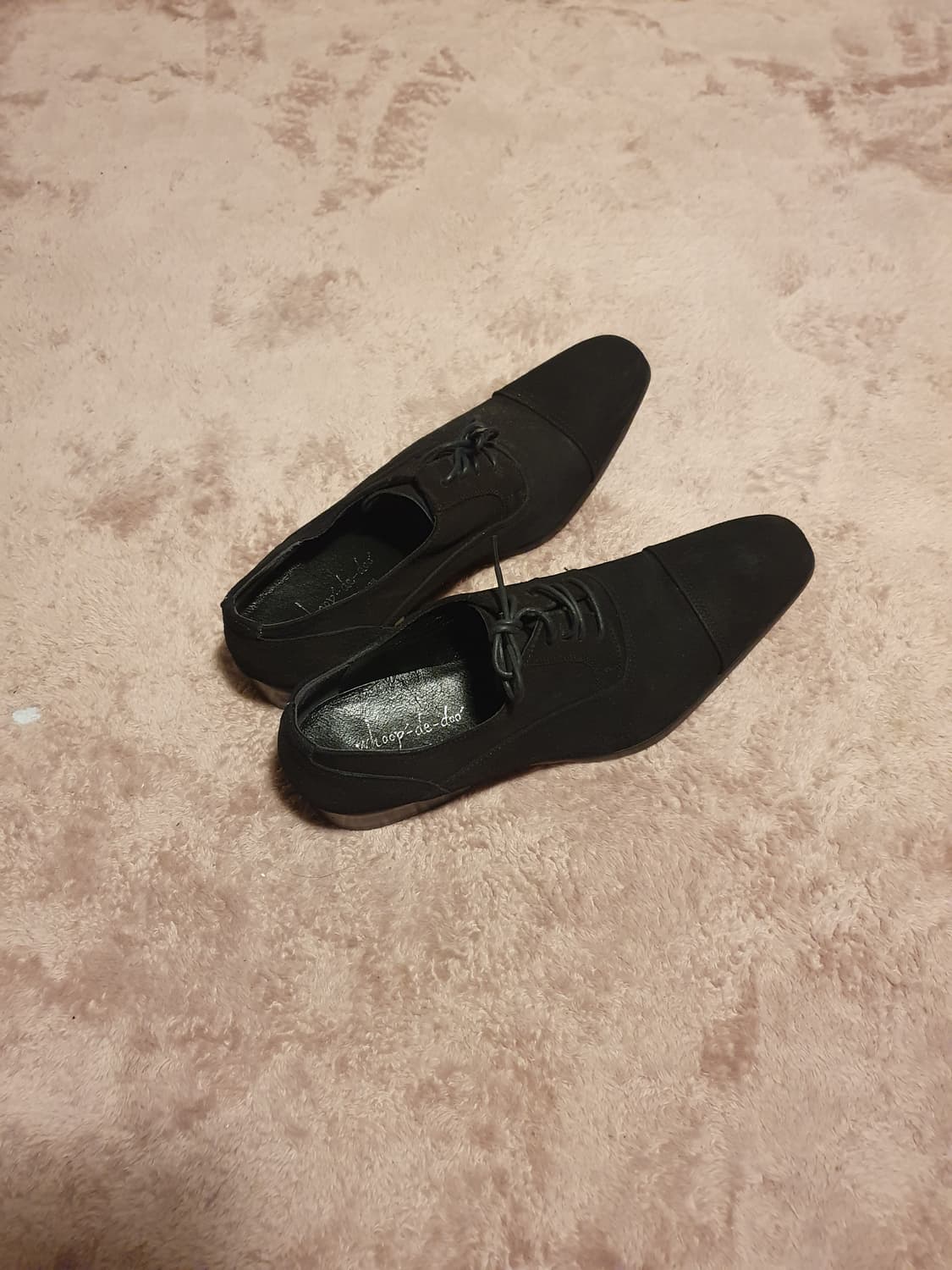 Whoop de doo black leather oxford 상품이미지4