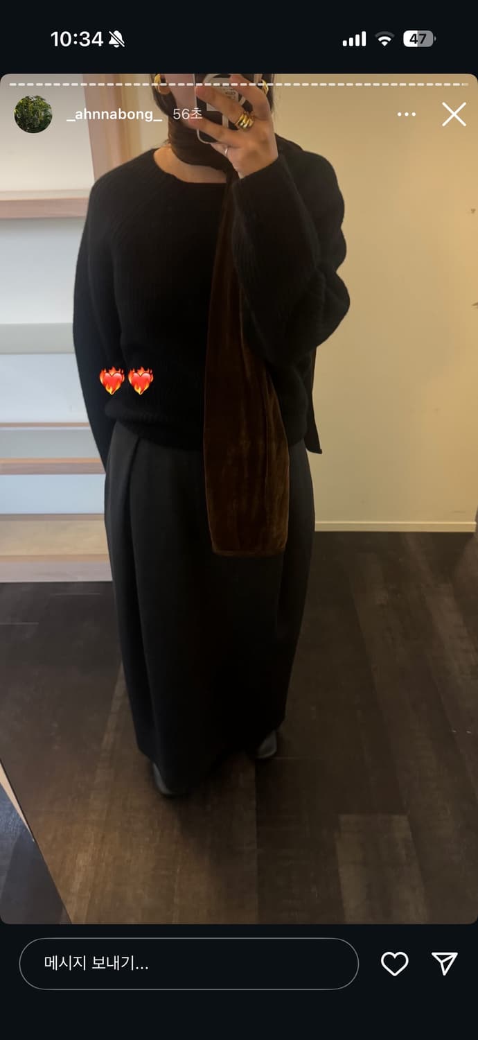 에토스 클래식 턱 스커트 L 상품이미지2