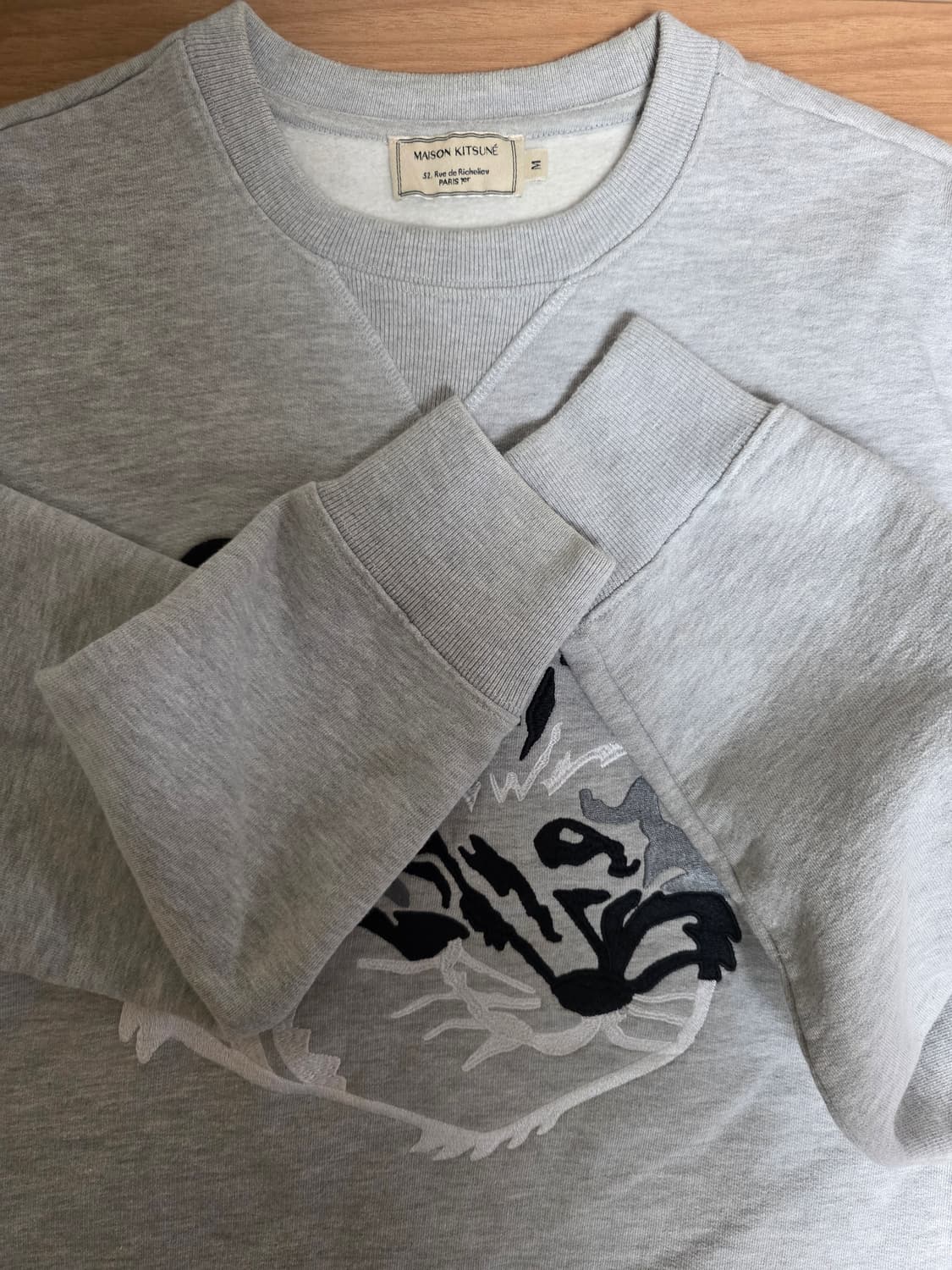 메종키츠네 빅 폭스 자수 레귤러 크루넥 기모맨투맨/ GM00339KM00 상품이미지3