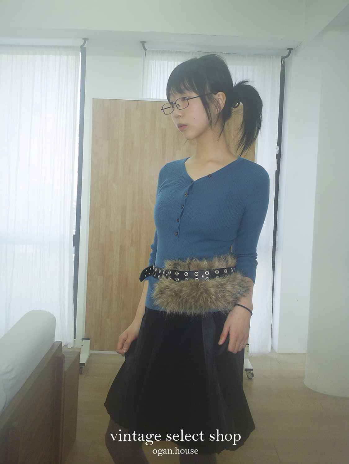 vintage cobalt knit top 상품이미지1