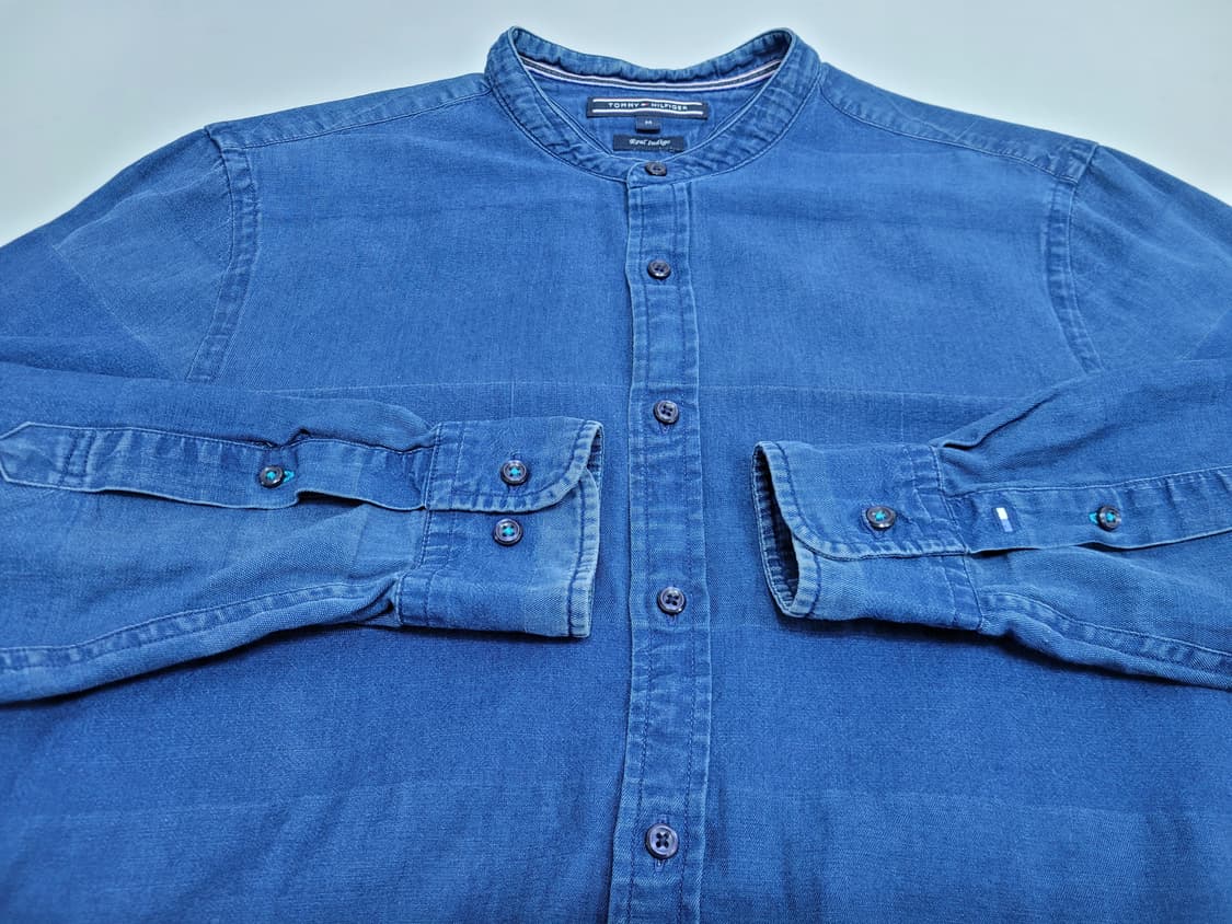 TOMMY HILFIGER 타미힐피거 인디고 코튼 셔츠 / 남 M 블루
 상품이미지3