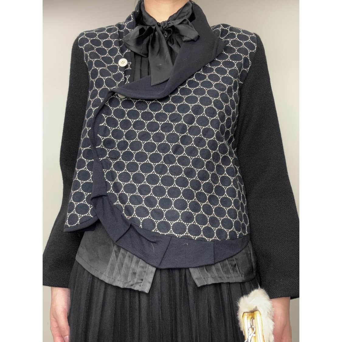 빈티지 블랙 아방가르드 자켓 상품이미지2