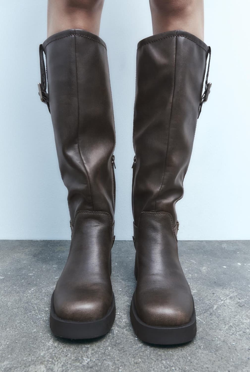 Zara 자라 버클 플랫 부츠 상품이미지3