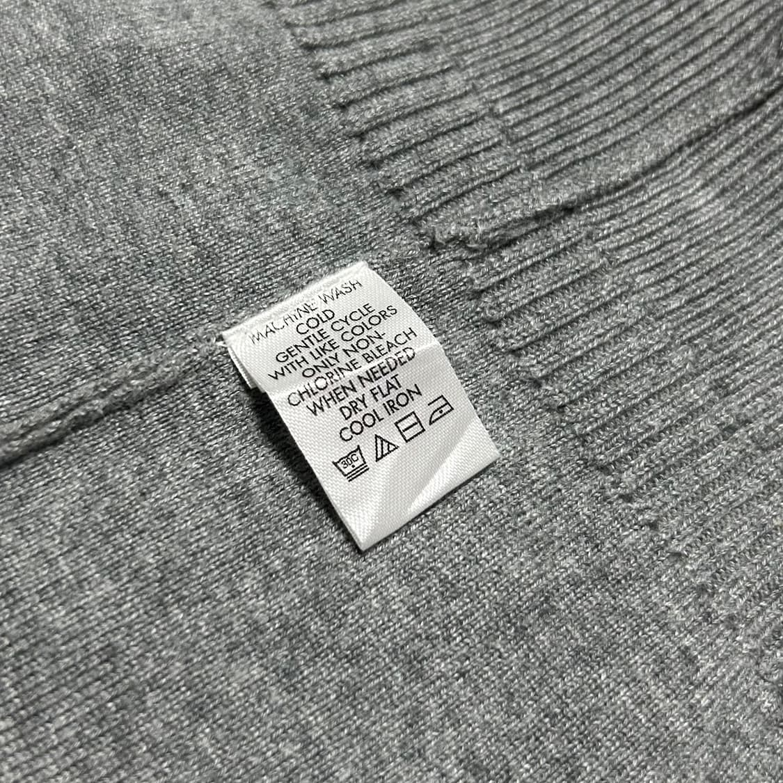 [L] Calvin klein 캘빈클라인 그레이 코튼 브이넥 니트 상품이미지6