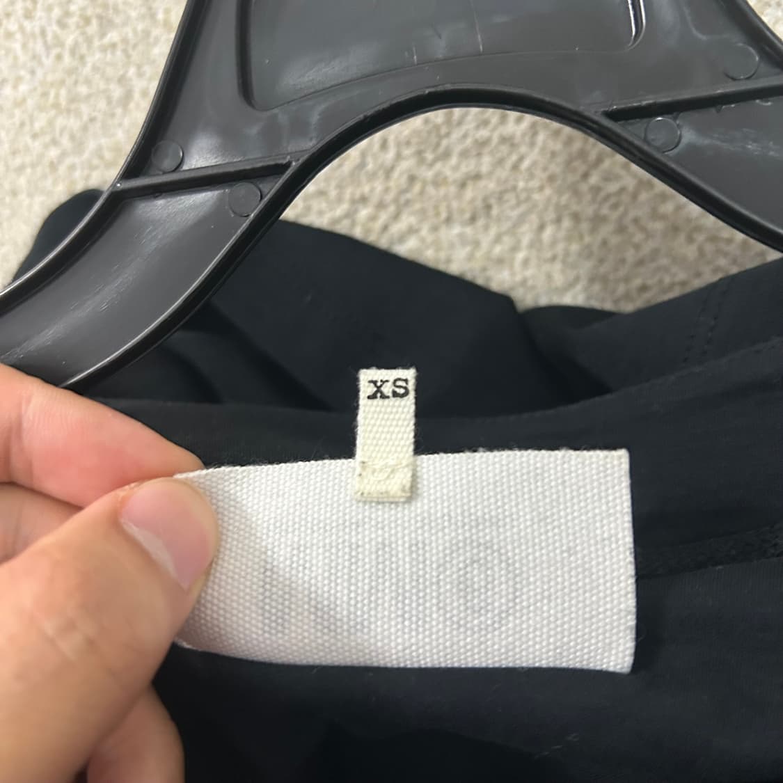(XS) MM6 메종 마르지엘라 블랙 백컷아웃 롱슬리브 탑 상품이미지8