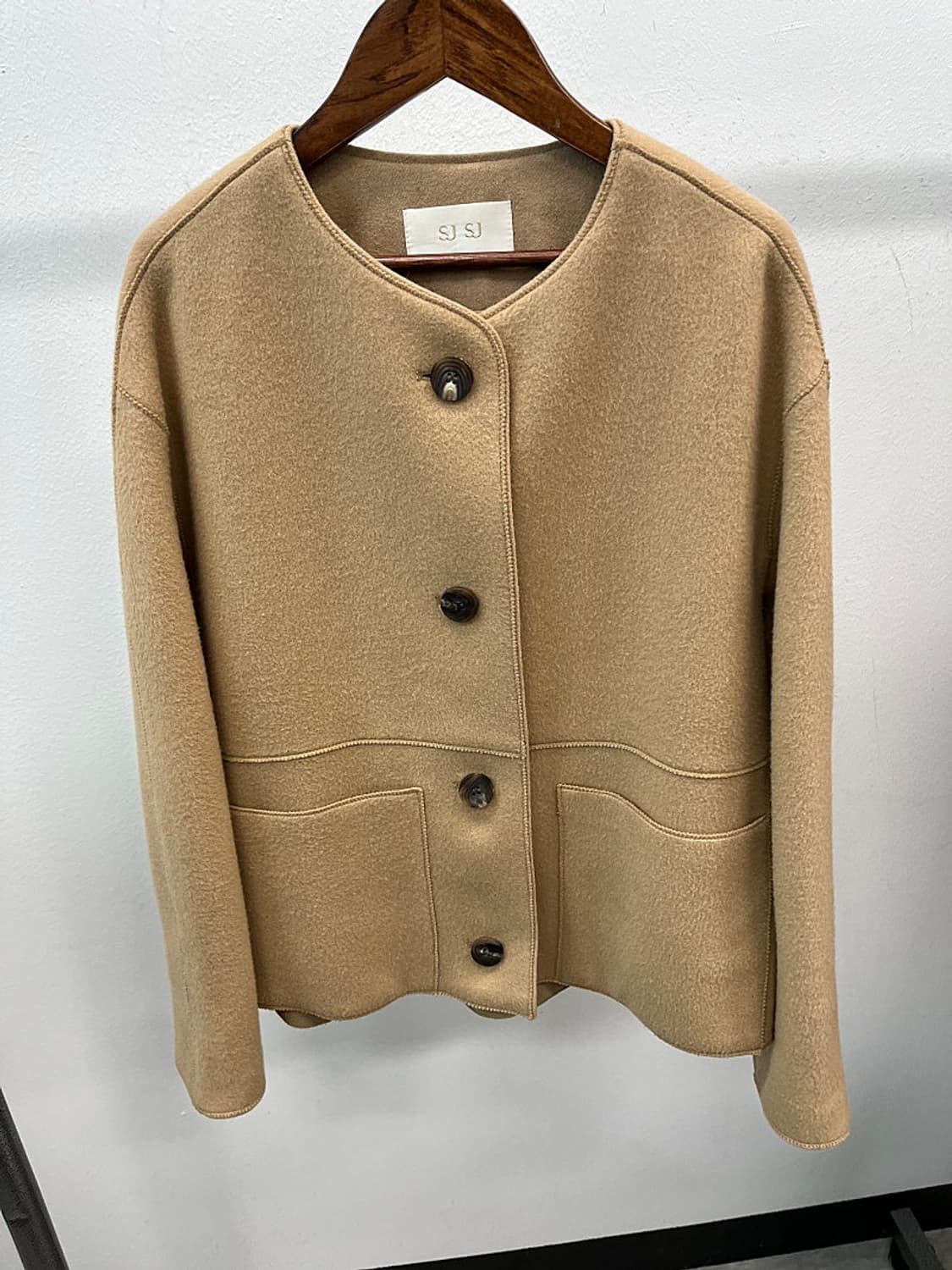 여) SJ 캐시미어 블렌드 하프코트  상품이미지2