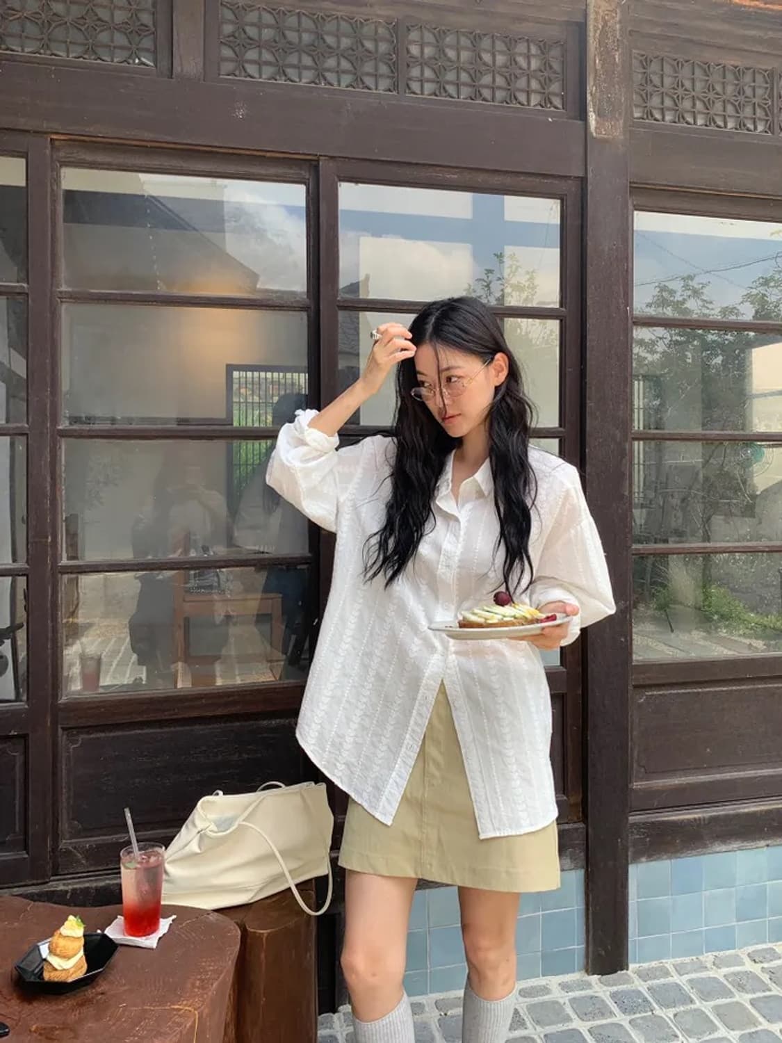 리넨느 화이트 셔츠 상품이미지2