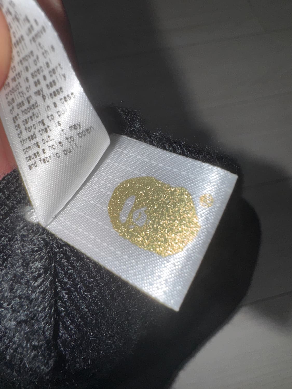 BAPE Sta Ape Head Leather Patched Beanie 상품이미지6