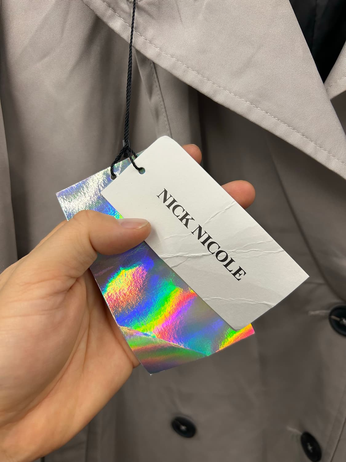 NICK NICOLE 베이지 트렌치 코트 상품이미지7