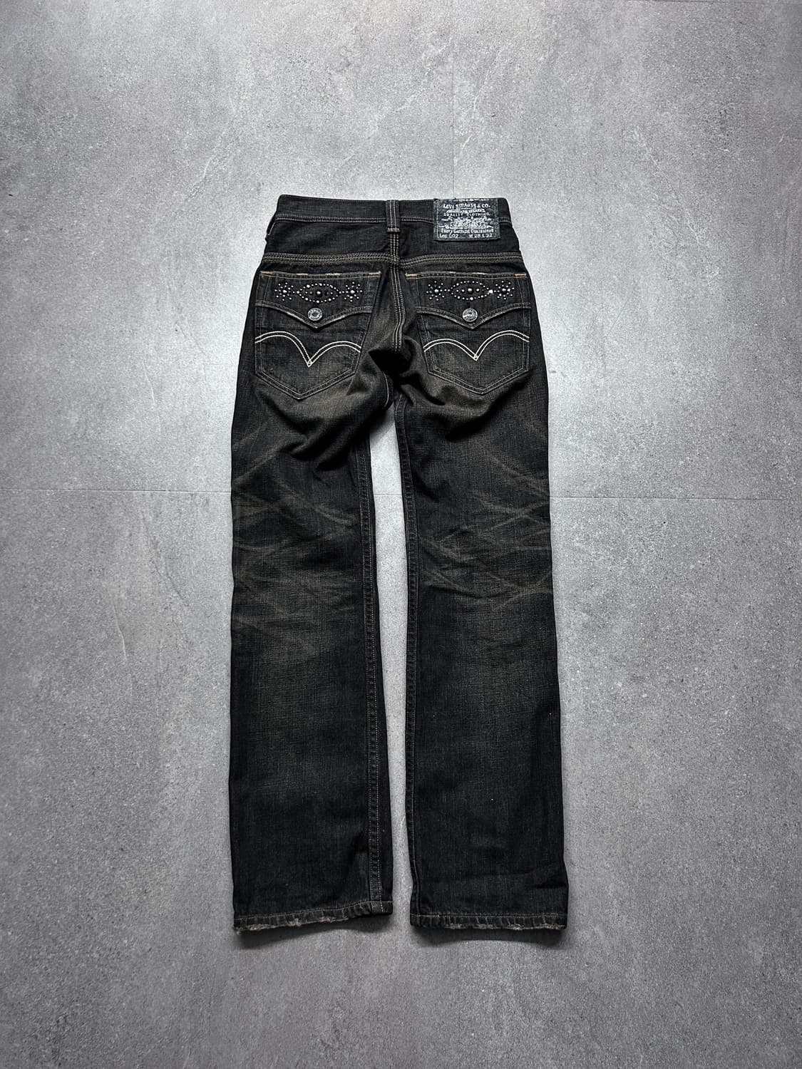 리바이스 502 잼스톤 워싱 스모키 데님 팬츠 상품이미지6