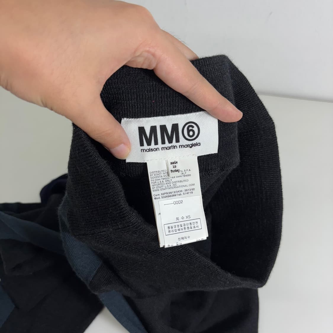 우먼XS 마르지엘라 MM6 먹색 울 타이즈팬츠 상품이미지3
