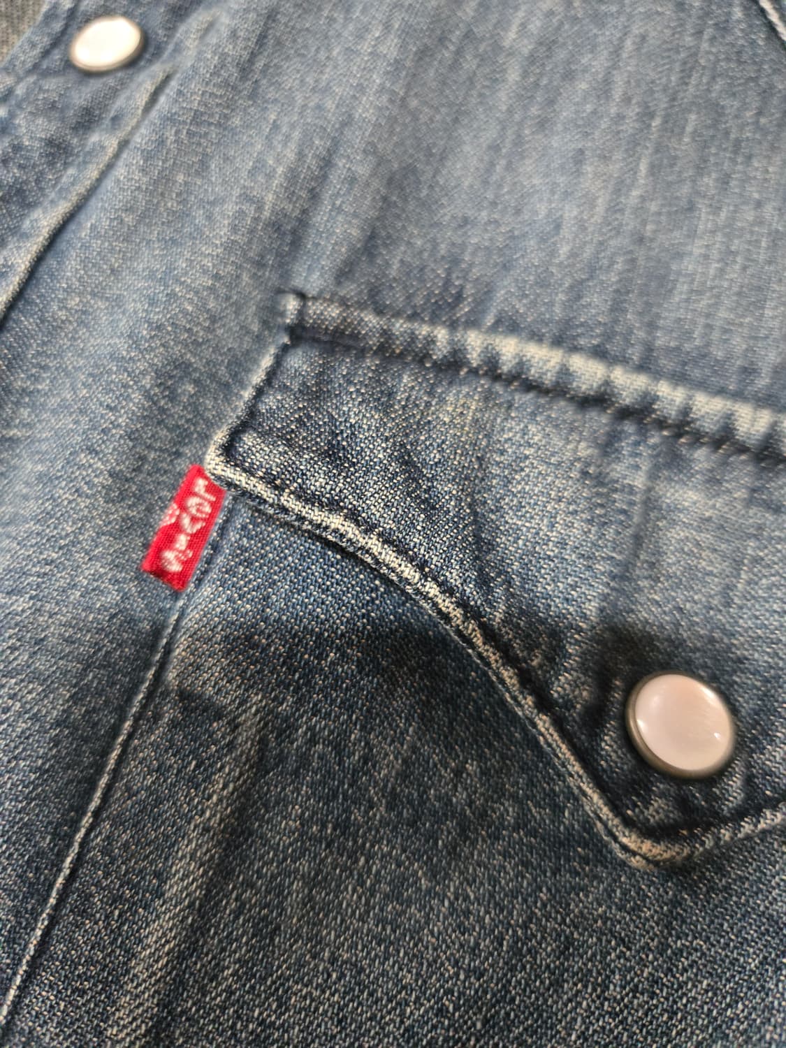 리바이스 웨스턴 중청 데님 셔츠(M사이즈) 상품이미지5