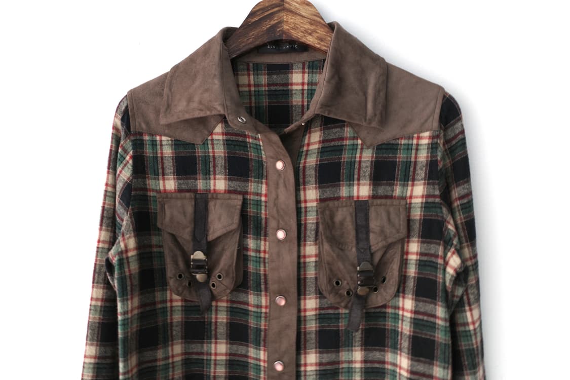 check snap shirt 상품이미지2