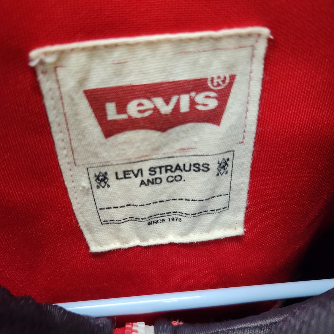 리바이스 로고 투톤 트랙 집업 자켓 M 상품이미지5