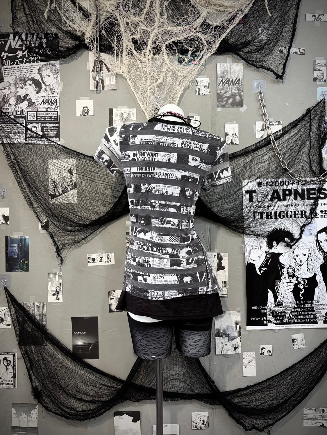00's graphics Layered See-through sleeve 상품이미지7