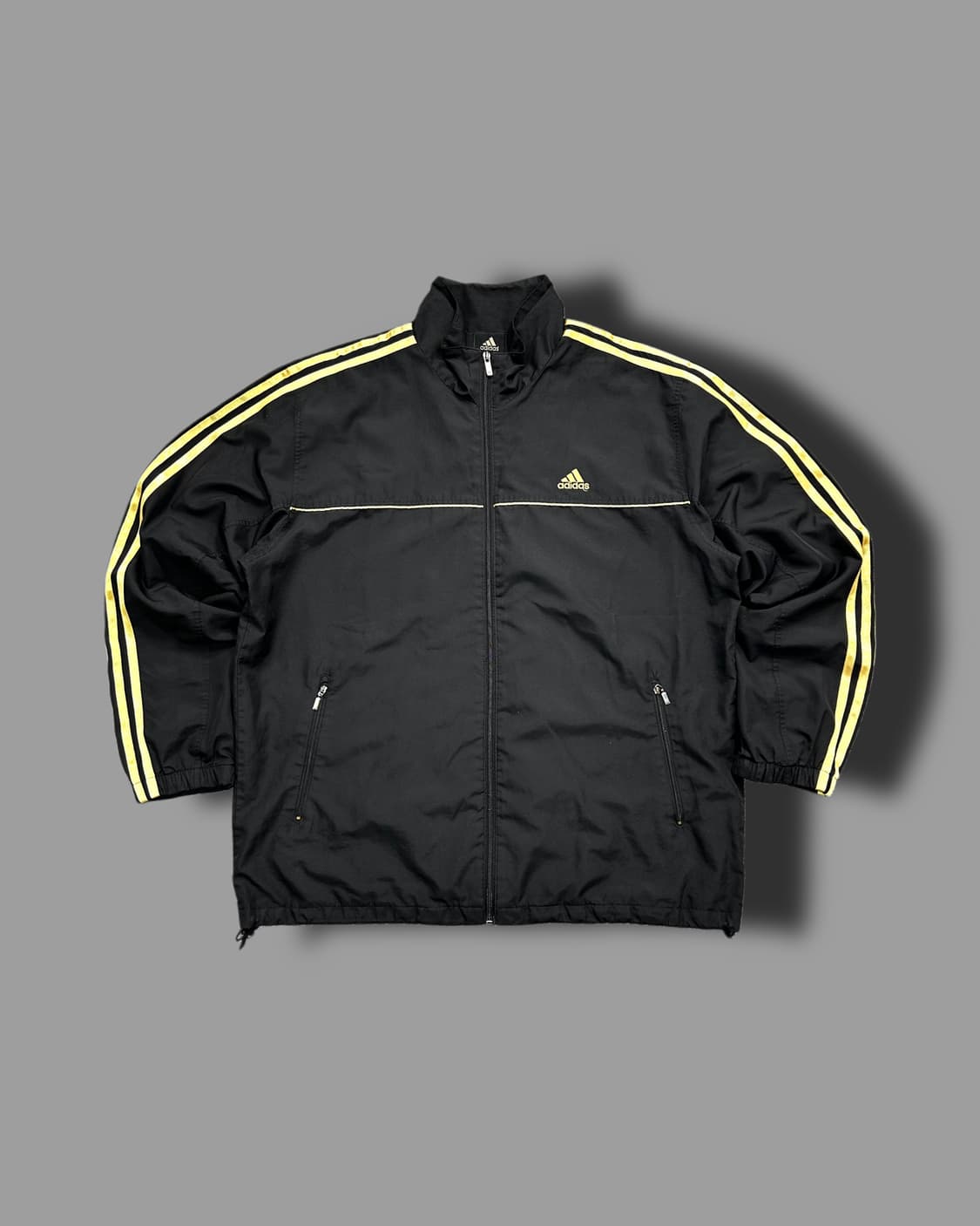 아디다스 블랙 골드 트랙탑 바람막이 L 상품이미지4