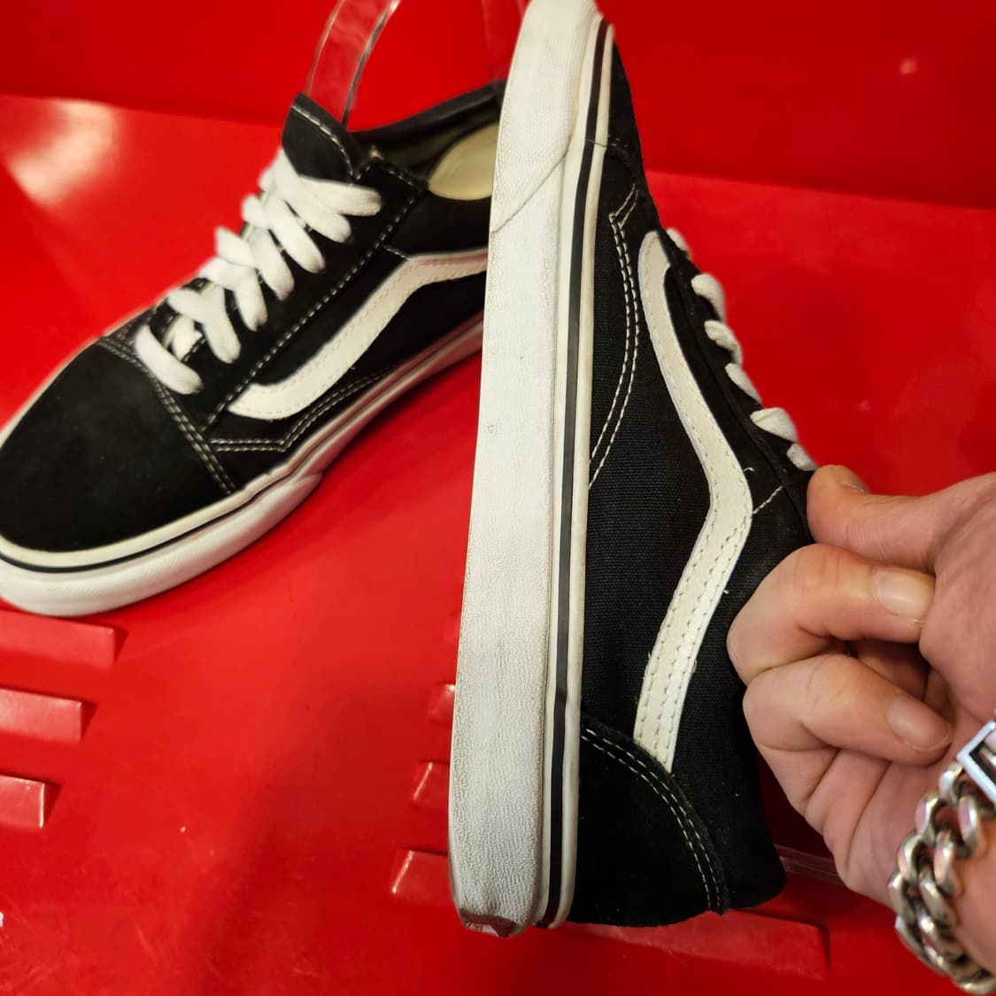 반스 올드스쿨 블랙 240size 상품이미지3