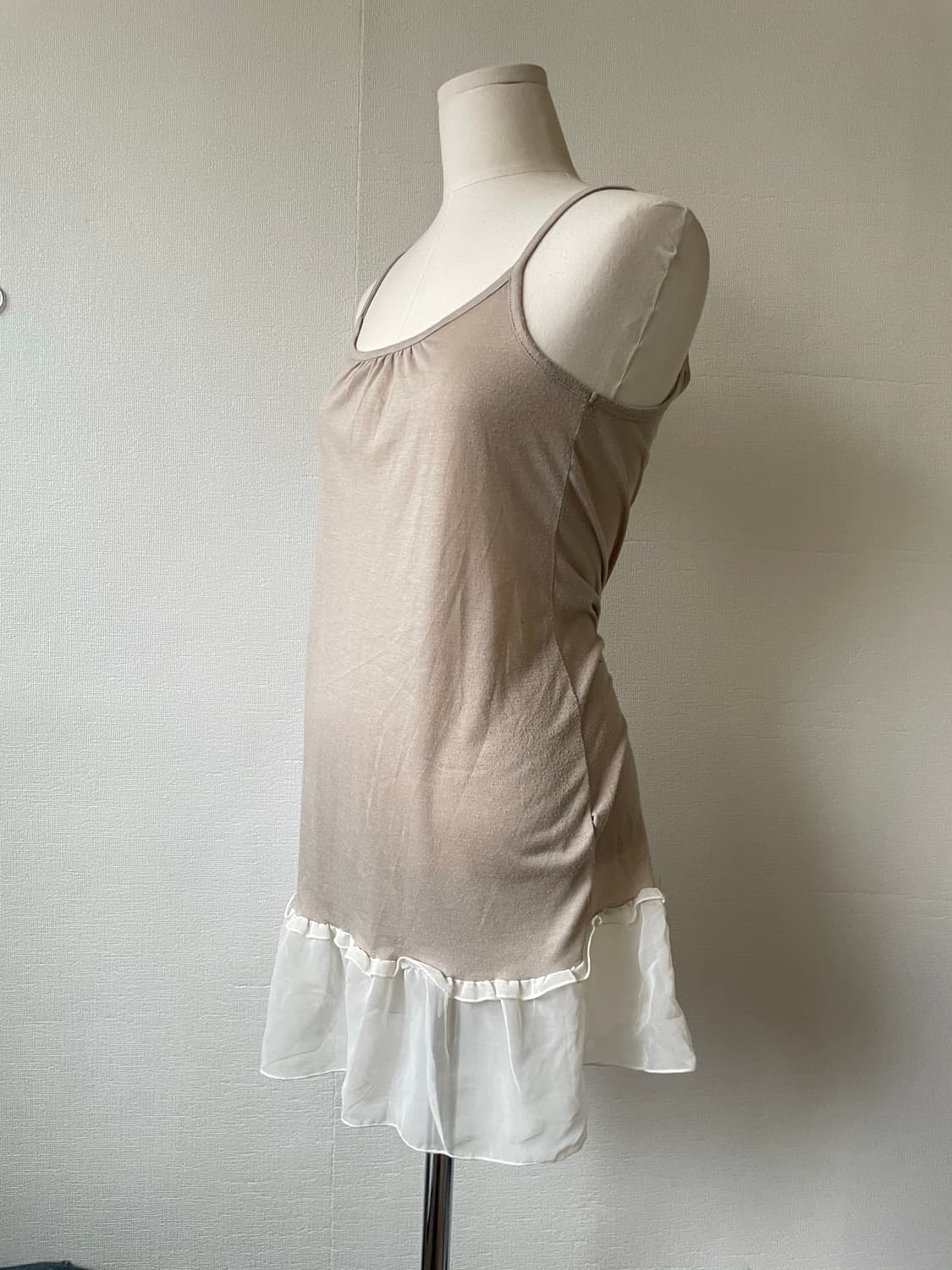 Fortune Cookie Beige Lace Sleeveless 상품이미지2