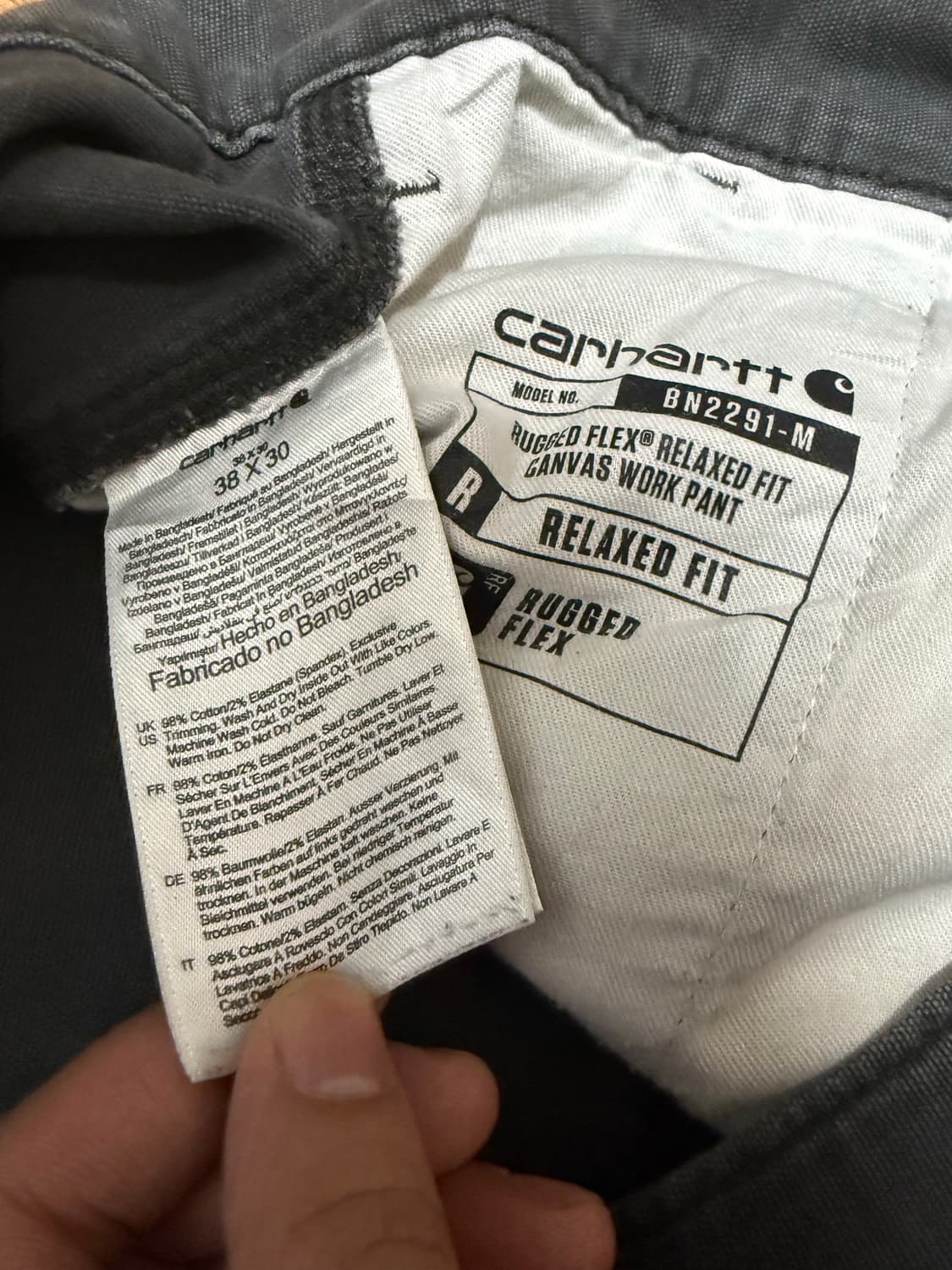 38x30 칼하트 러기드 플렉스 팬츠 상품이미지3