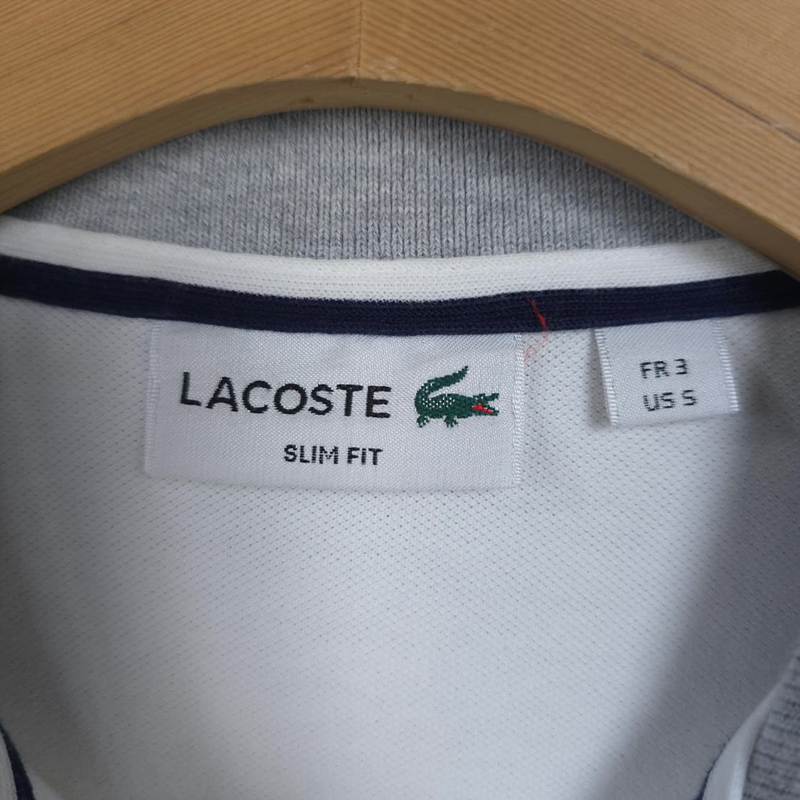남성용 라코스테 Lacoste 슬림핏 배색 카라 반팔티 95 상품이미지5