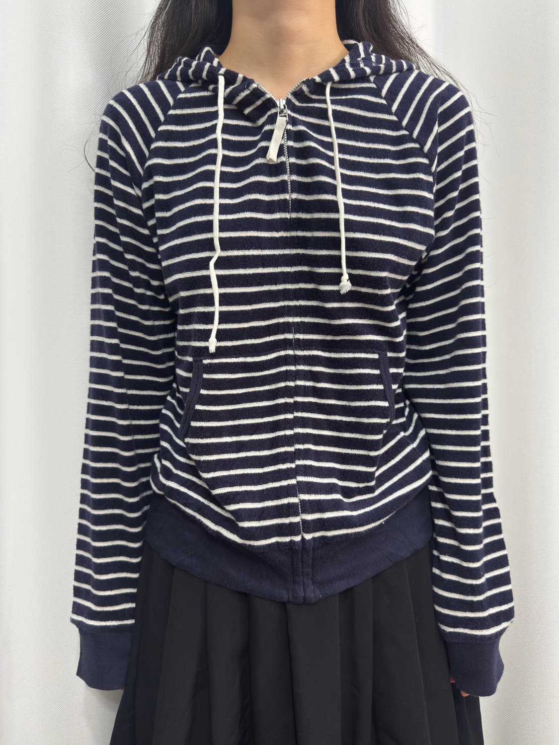 uniqlo stripe hood zipup 상품이미지1
