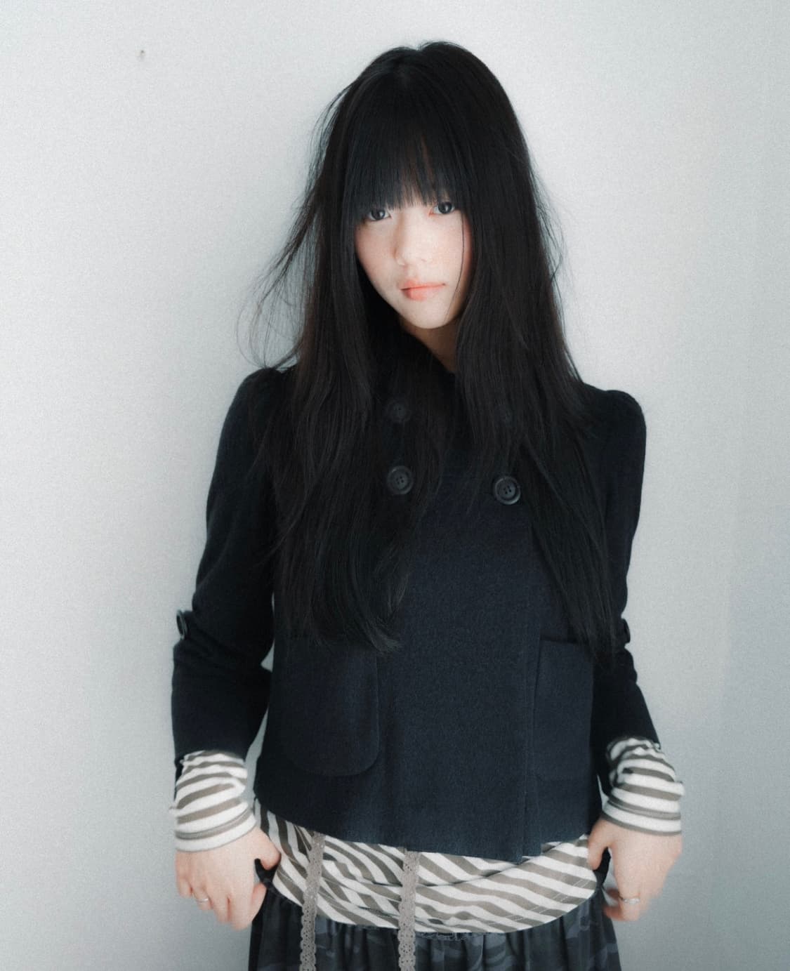 인앤양하모니 포포 가디건 자켓 블랙 에이블리지그재그무신사모리걸빈티지 상품이미지1