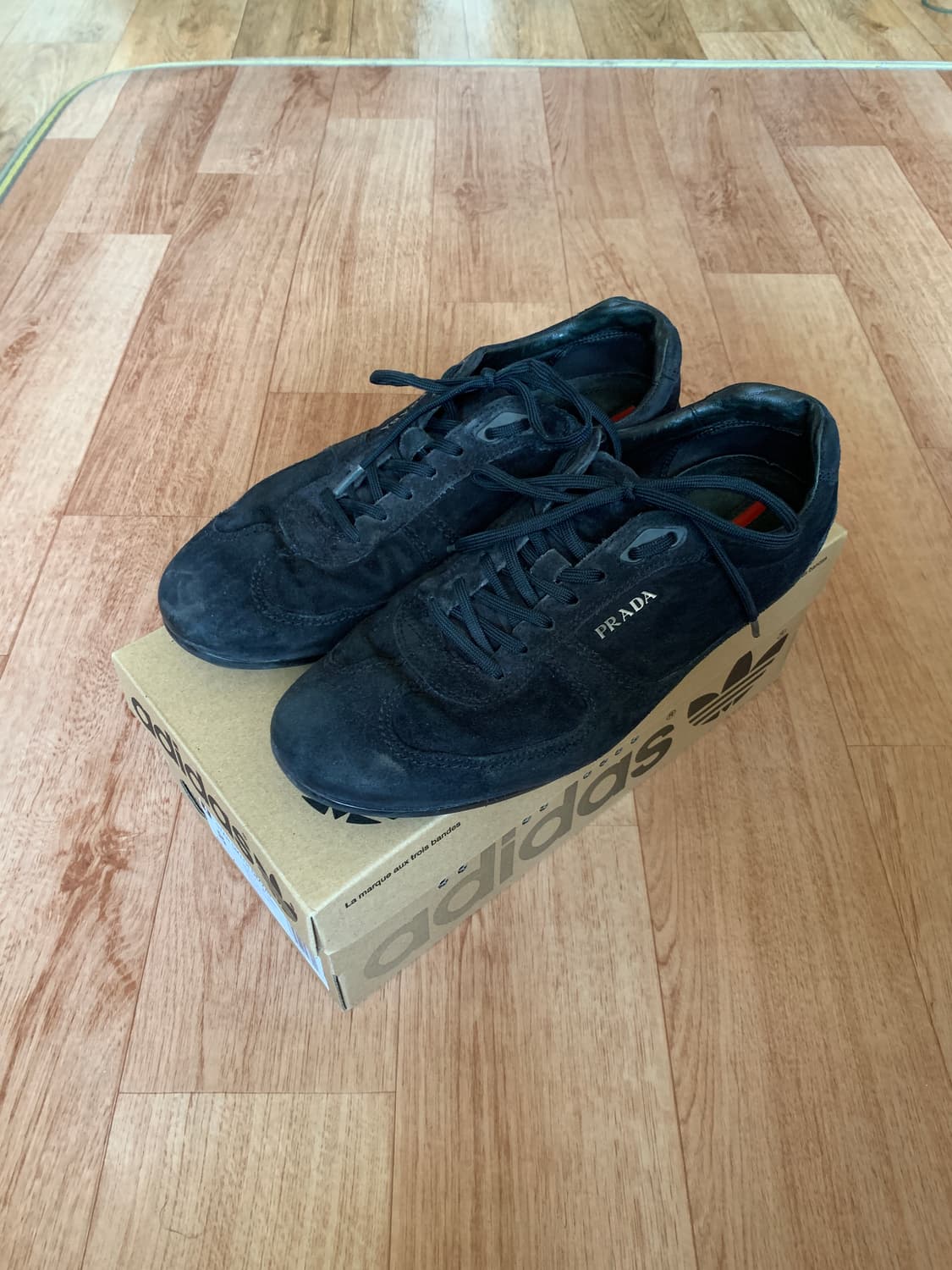 빈티지 프라다 스웨이드 스니커즈 uk7 상품이미지1