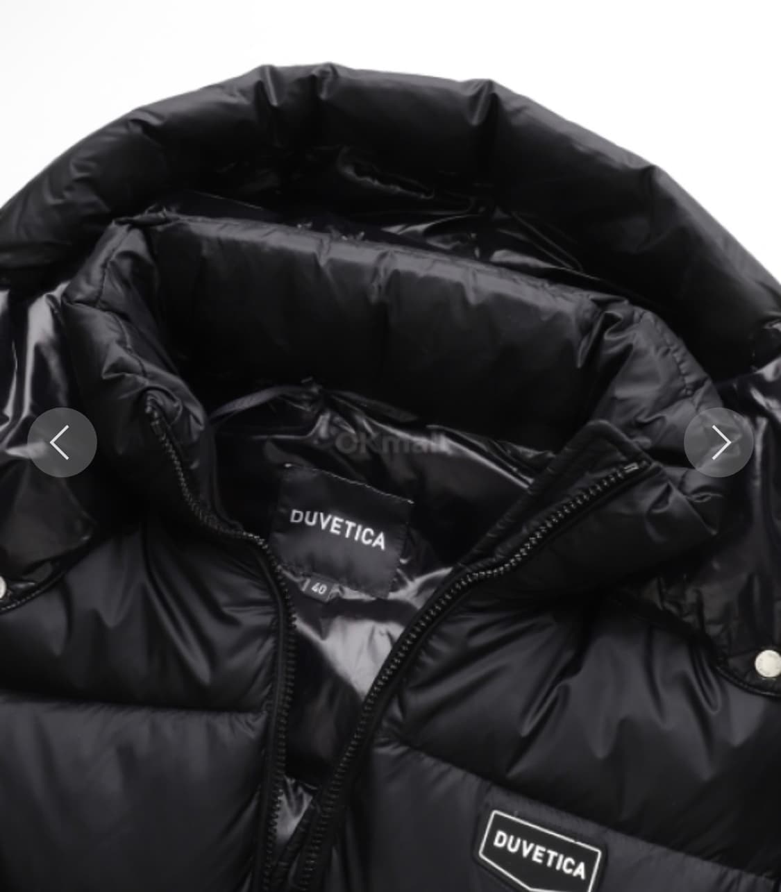 듀베디카 디아데마 블랙 크롭 패딩 IT42 상품이미지2