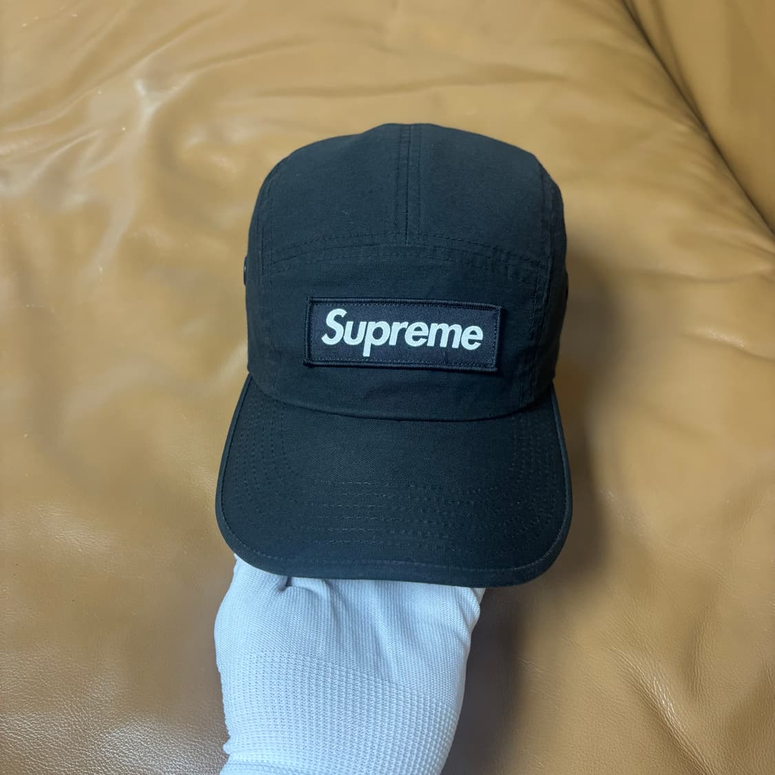 슈프림 캠프캡 모자 박스로고 21ss 밀리터리 블랙 상품이미지3