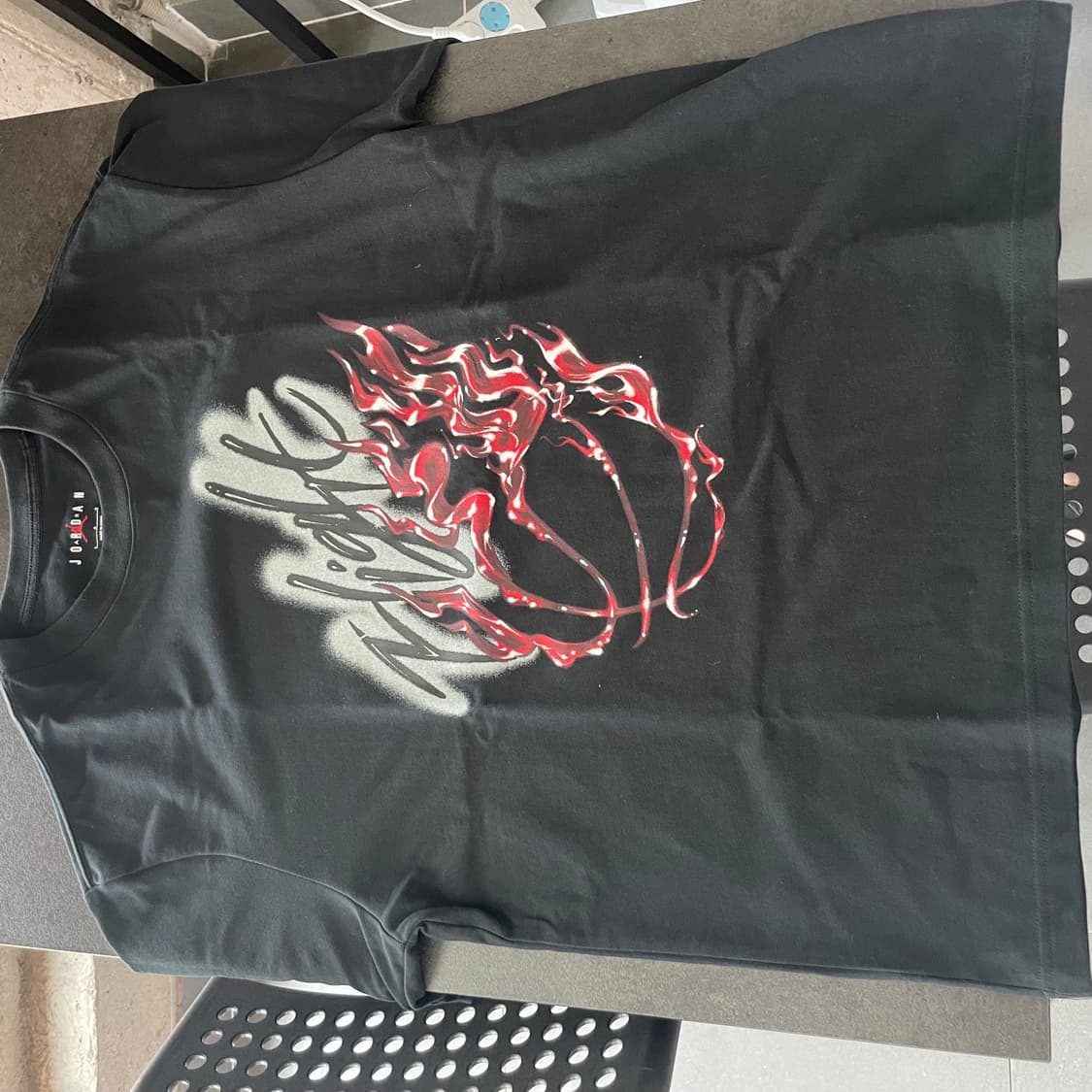 조던 x 트래비스 스캇 티셔츠 블랙 - 아시아 상품이미지2