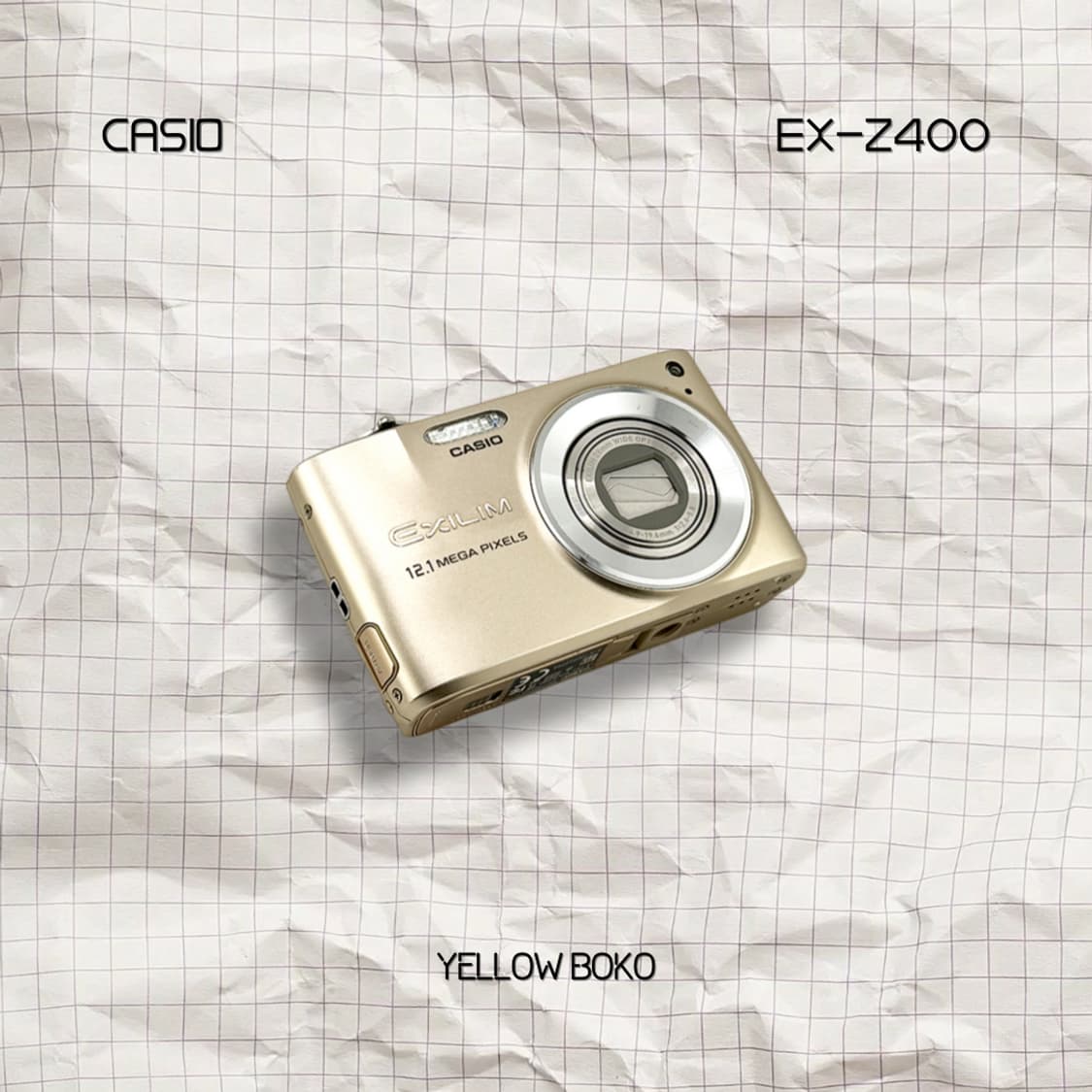[수채감성] CASIO 카시오 엑슬림 EX-Z400 레트로 디지털 카메라 상품이미지1