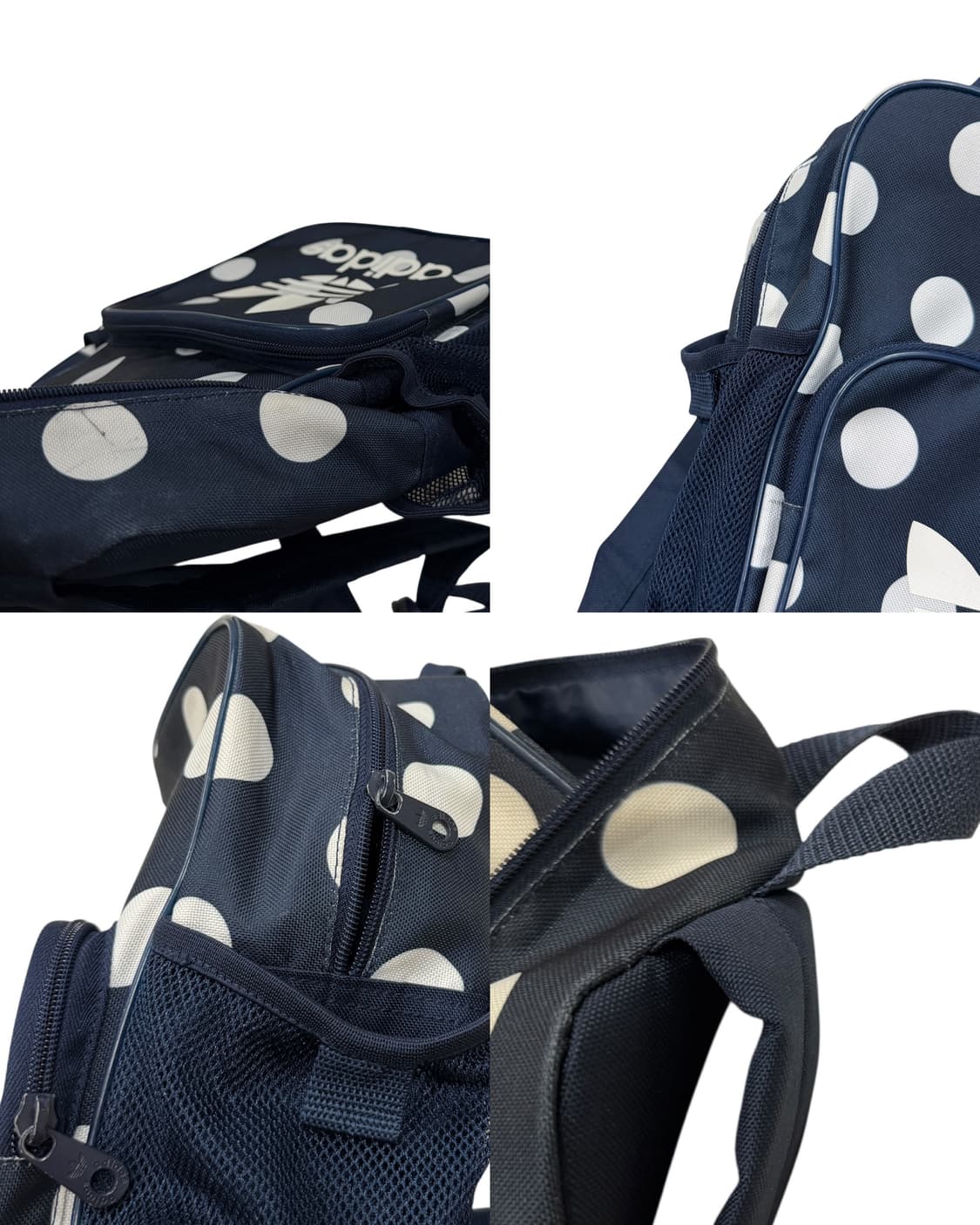 아디다스 빈티지 도트 땡땡이 미니백팩 가방 네이비 상품이미지9