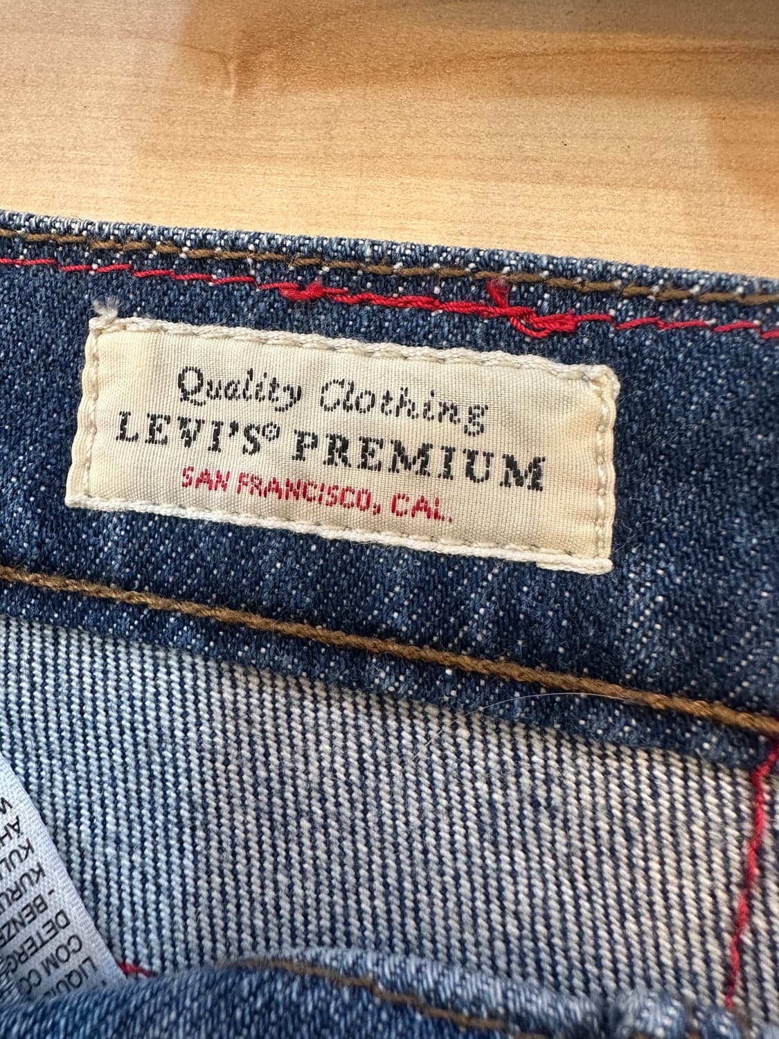30) 리바이스 엔진 541 사선 절개 중청 스판 청바지 상품이미지4