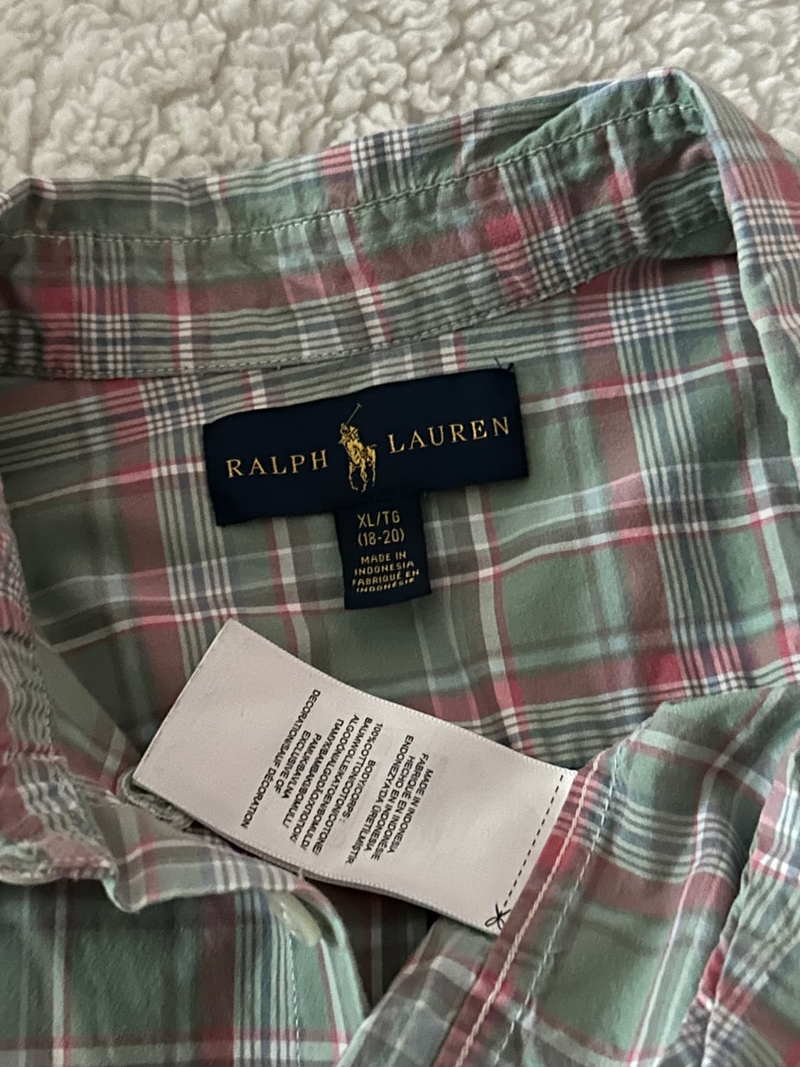 폴로 랄프로렌 체크 셔츠  상품이미지6