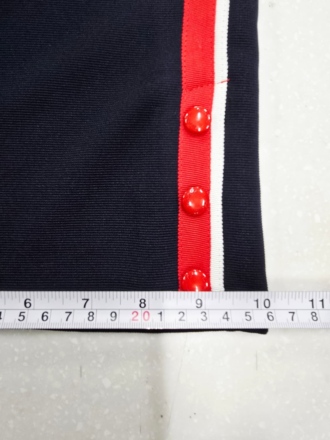 프랜치켓 네이비 컬러 배색 와이드 트랙 팬츠145 상품이미지7