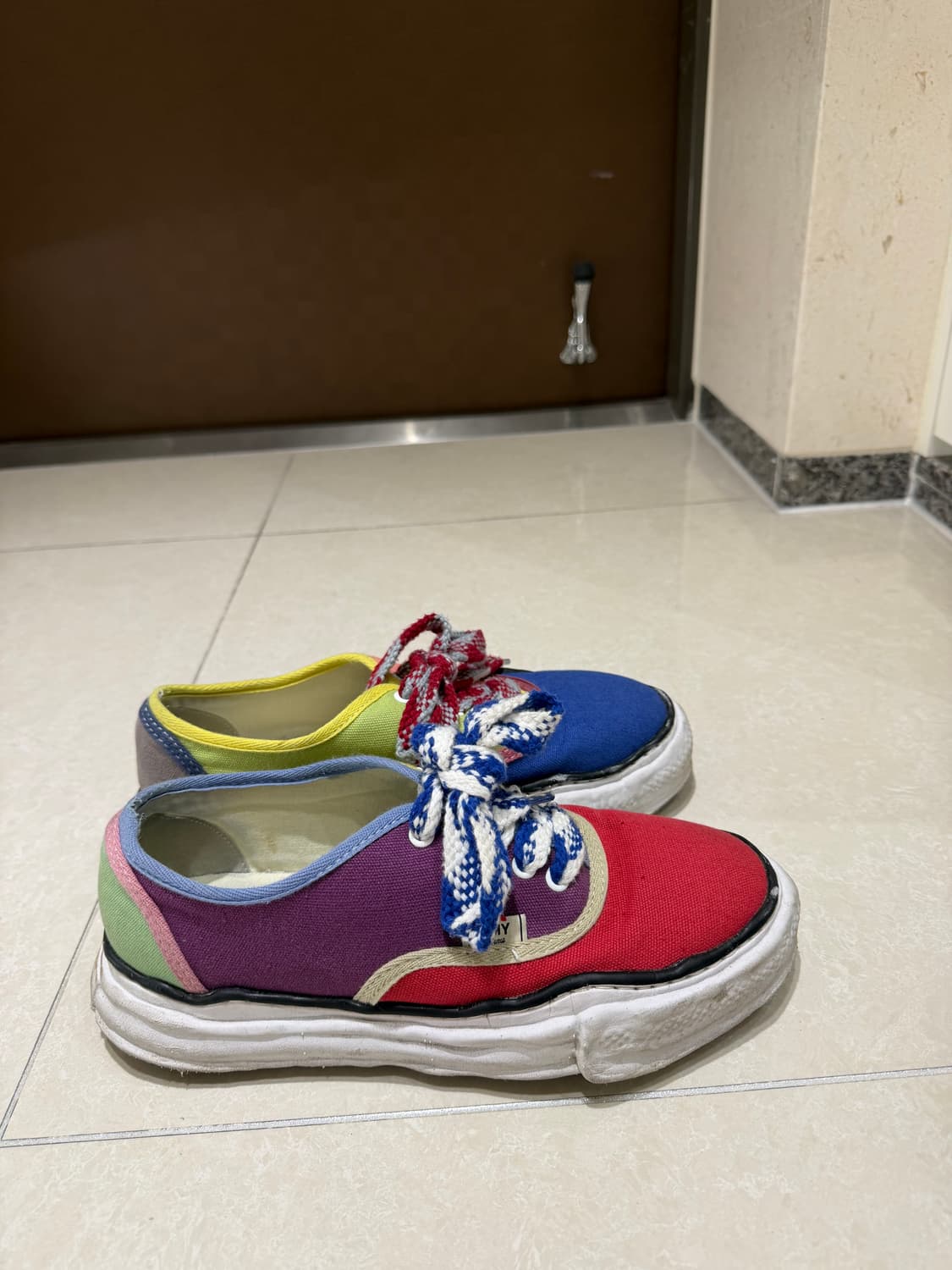 [EU 41] MMY 메종 미하라 야스히로 베이커 캔버스 로우 멀티컬러 상품이미지6