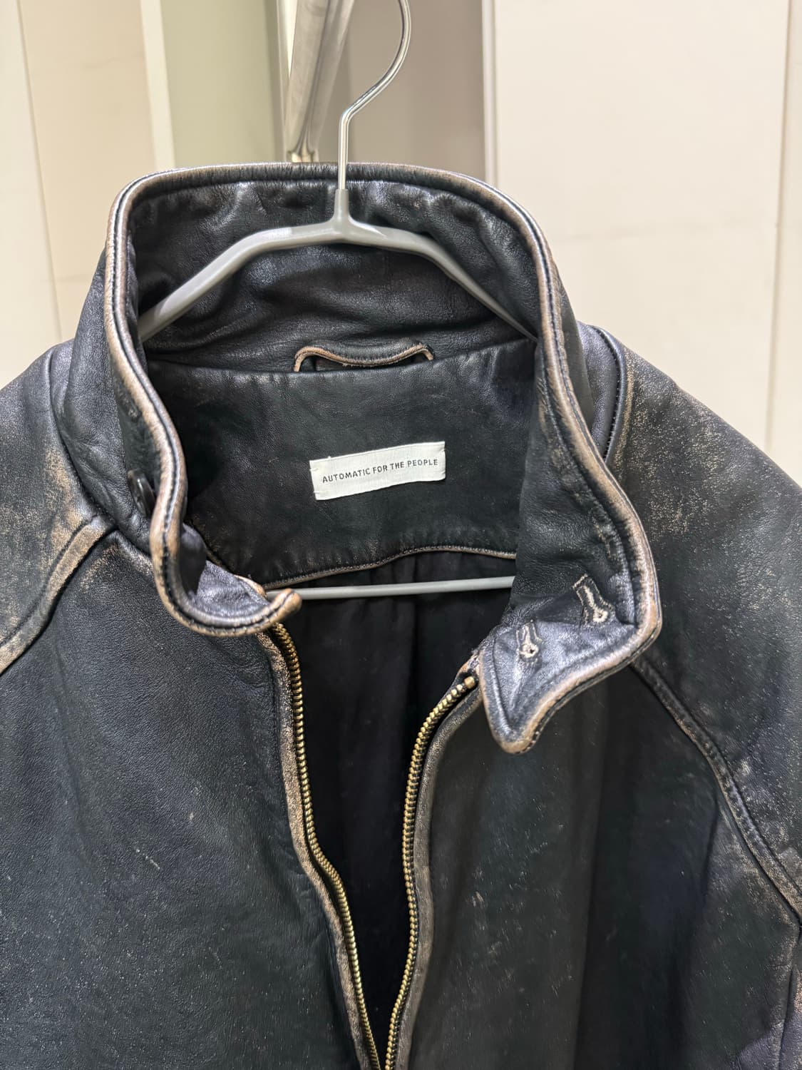 오토매틱포더피플 파이핑레더자켓 mk2 2사이즈 상품이미지2