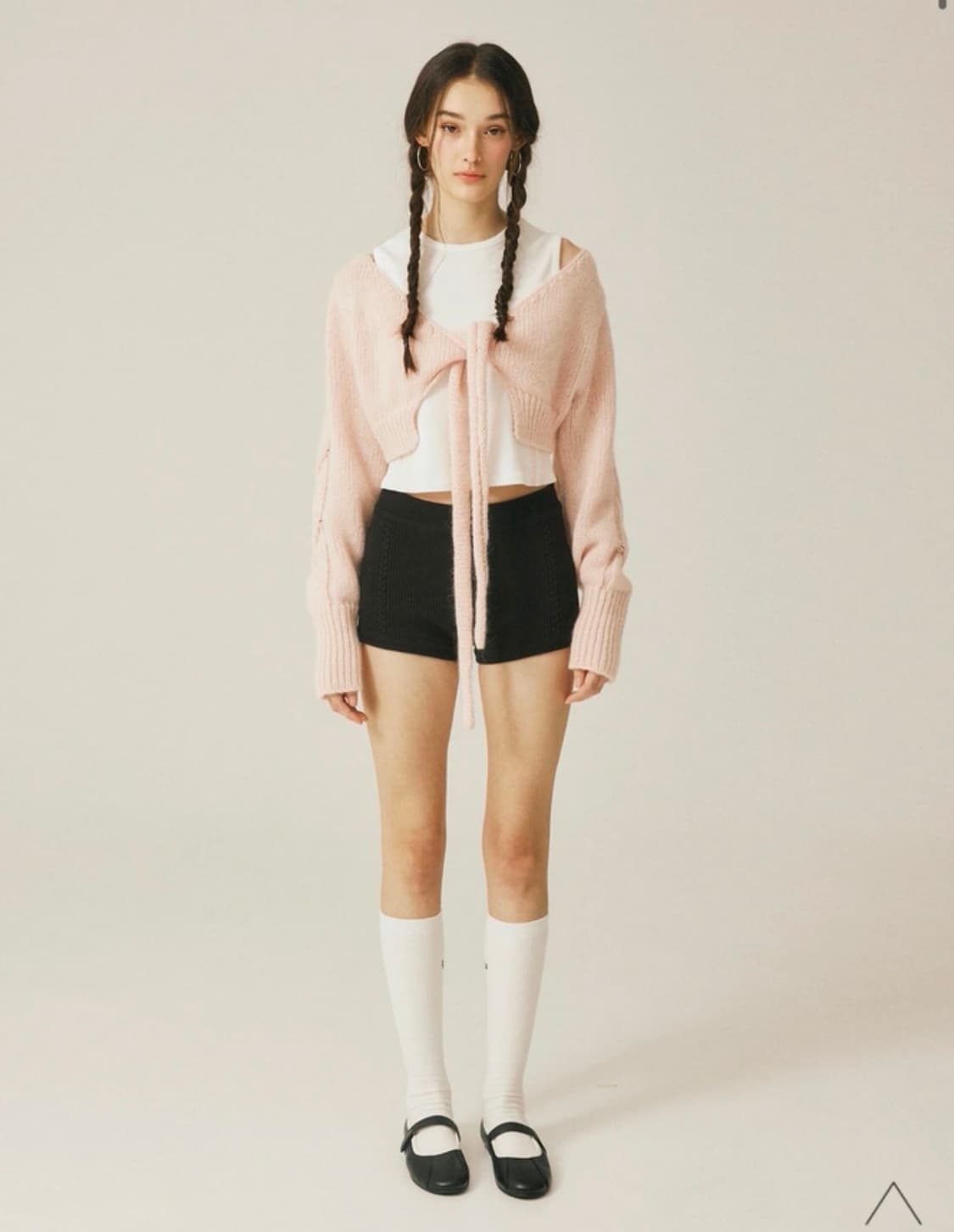 새상품) 쓰리타임즈 밤비볼레로 핑크 상품이미지3