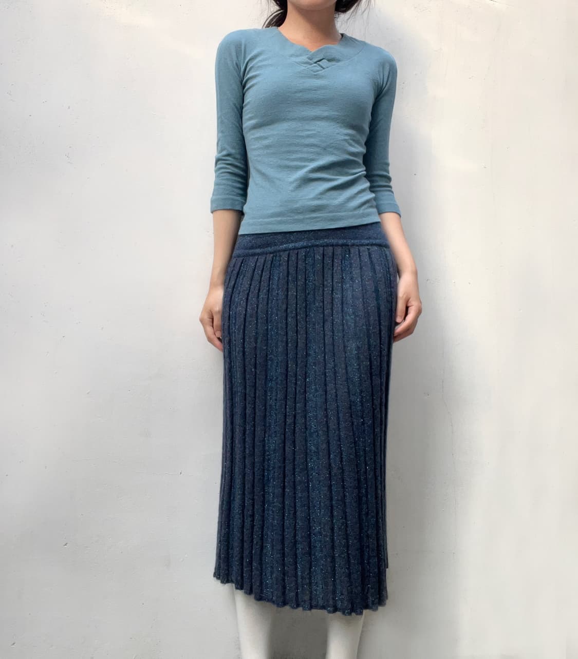 Aqua blue capri tee 상품이미지5