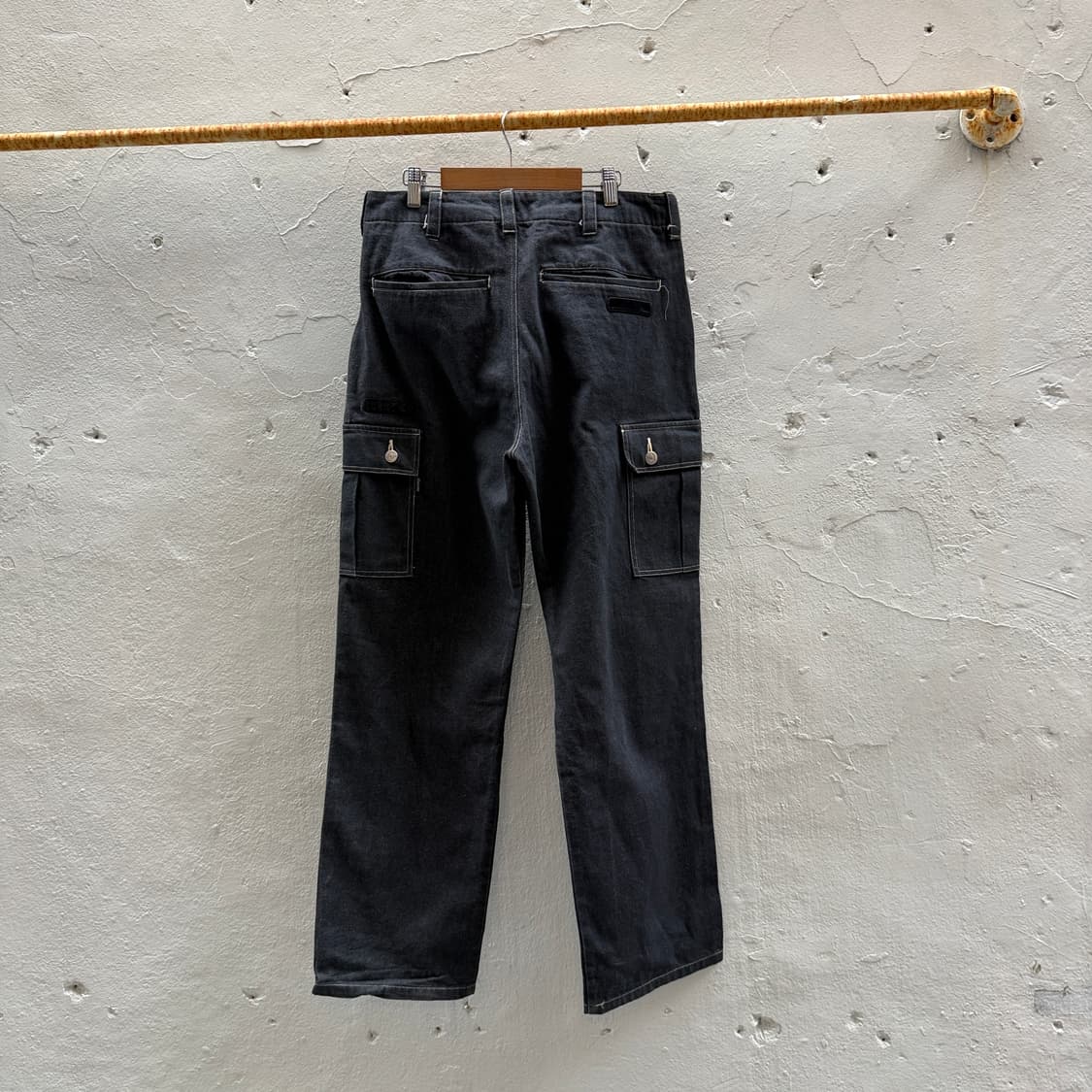 abstrise 블랙 카고데님 상품이미지2