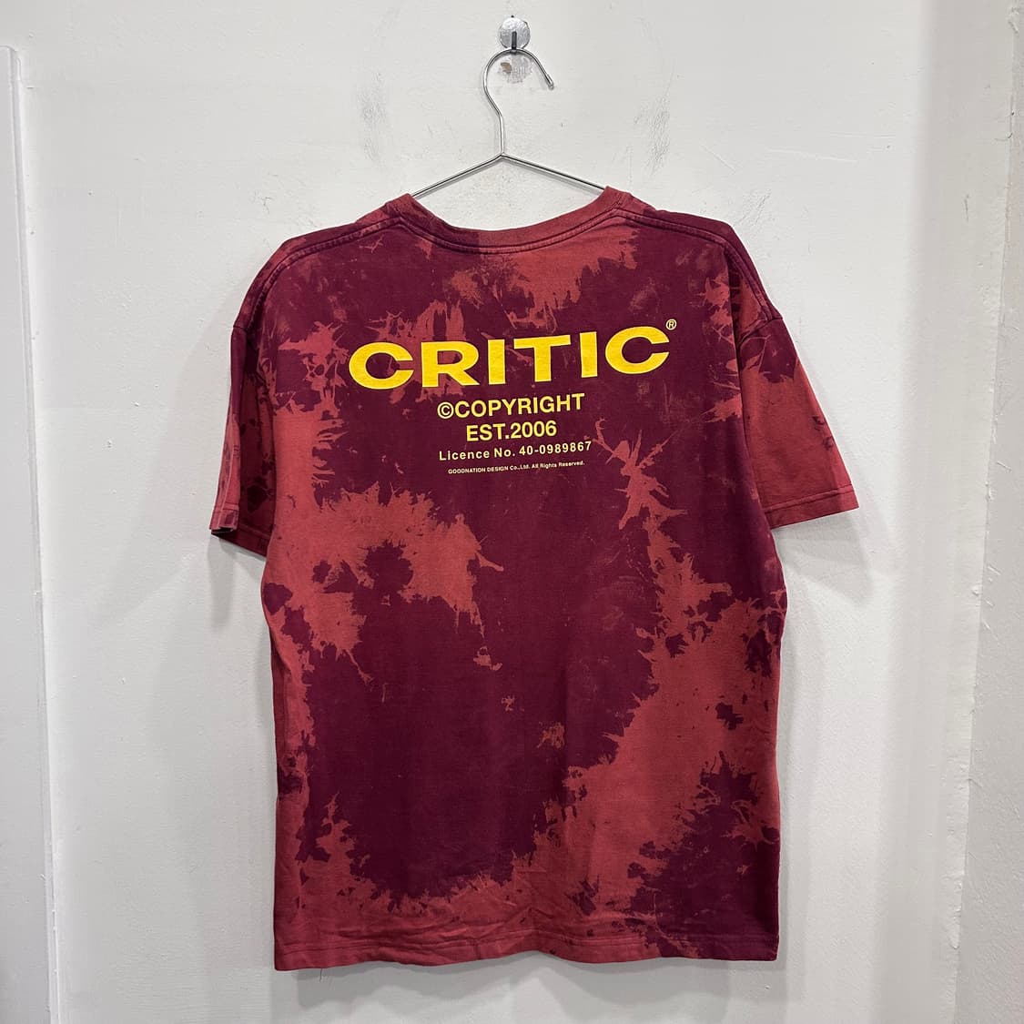 크리틱 타이다이 물나염 코튼 반팔티 상품이미지5
