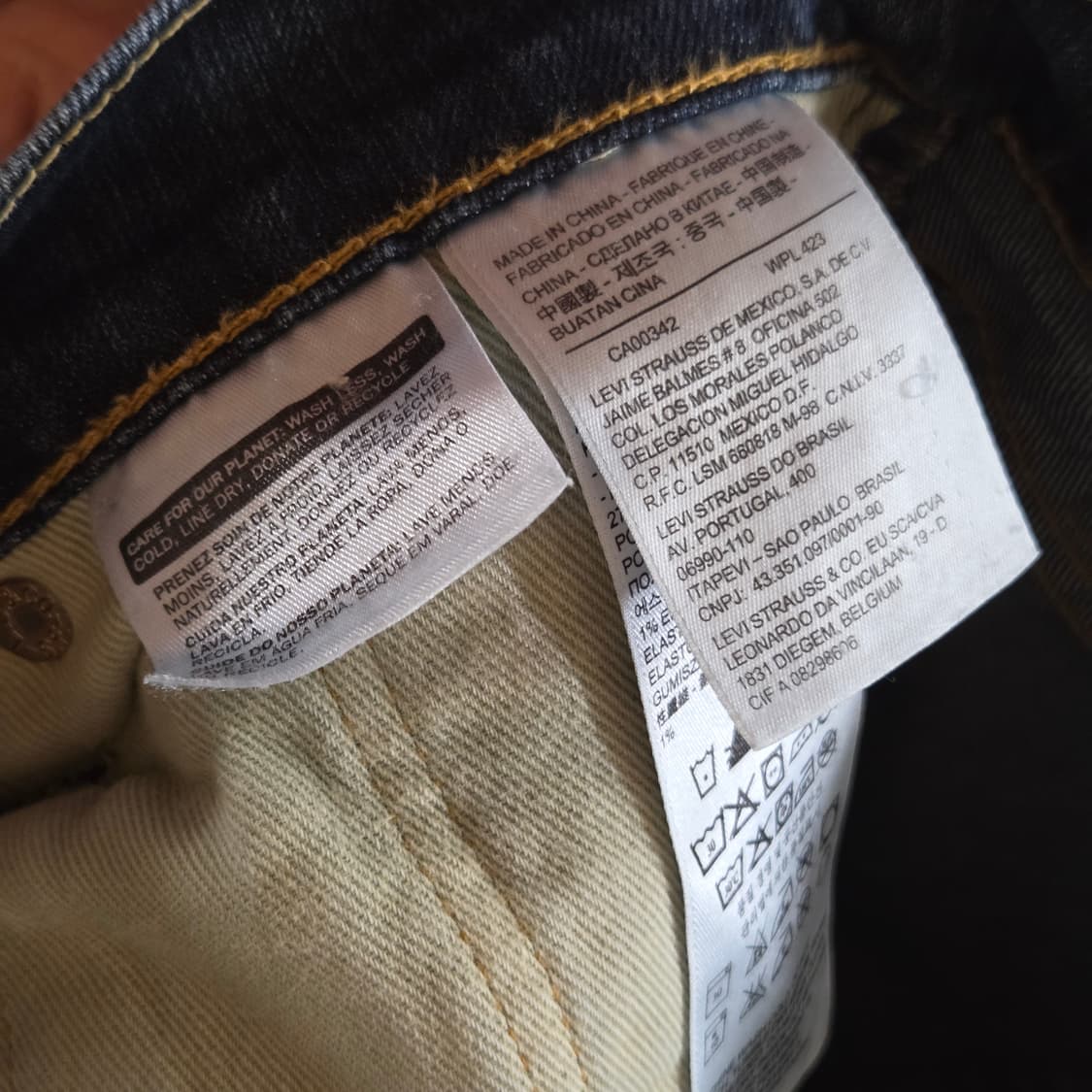 리바이스 502 데님 팬츠 상품이미지7