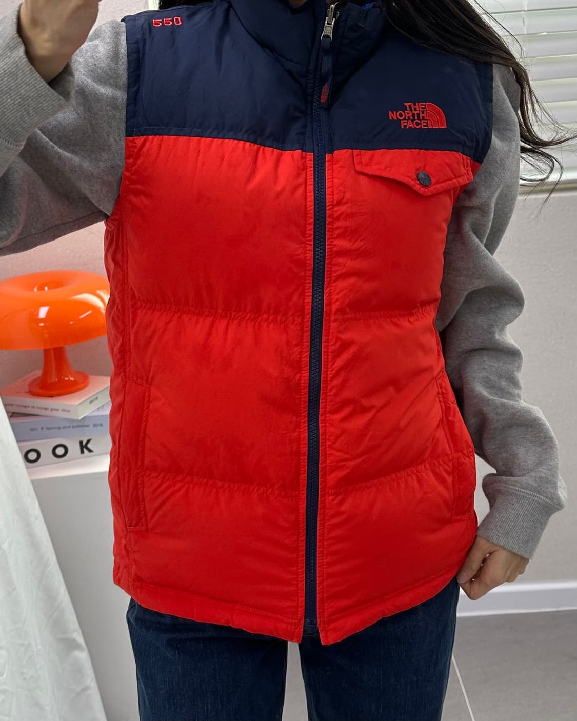 (WOMEN)노스페이스 550 다운패딩조끼-M1608 상품이미지8