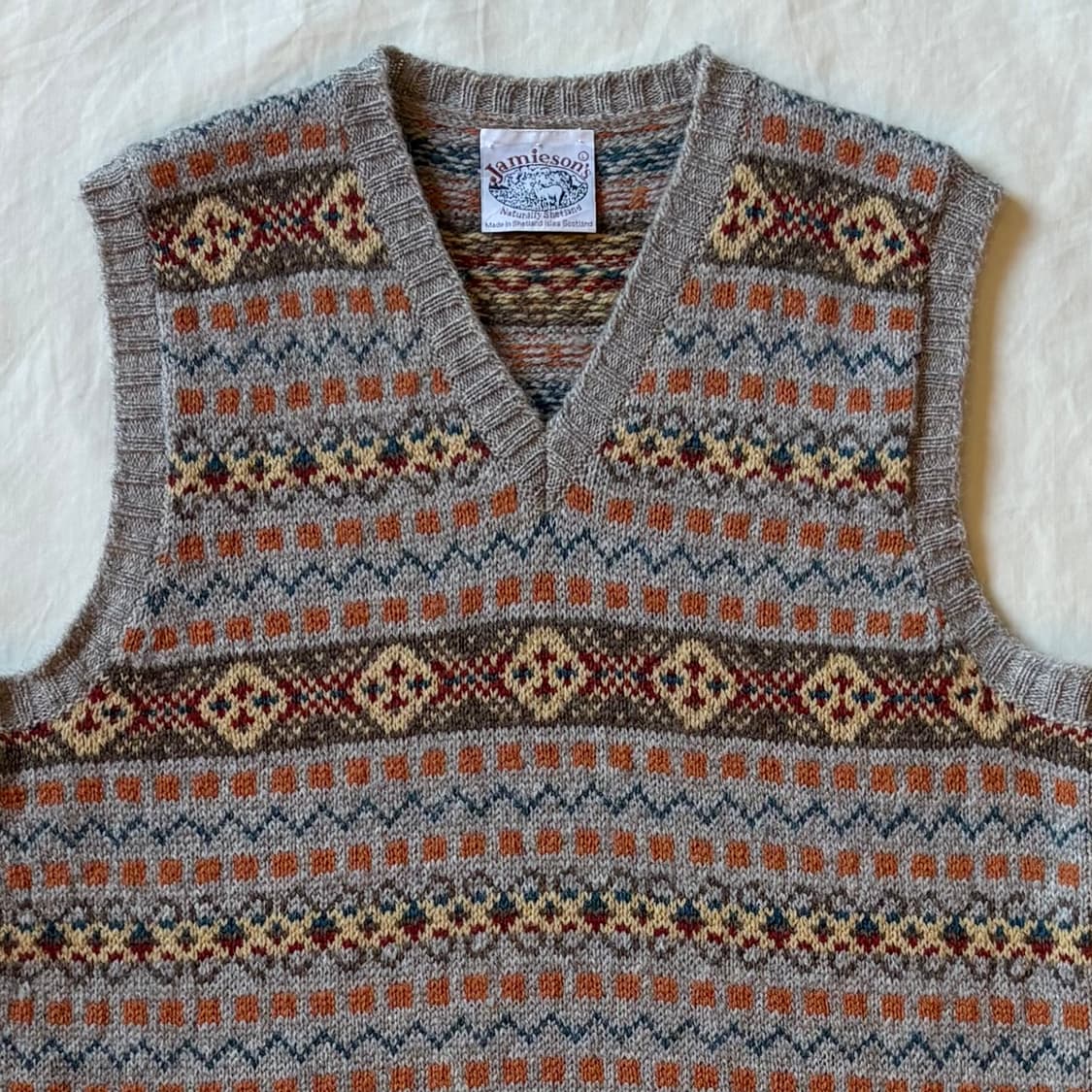 [102-105] 스코틀랜드 Jamiesons 페어아일 니트 베스트 상품이미지2