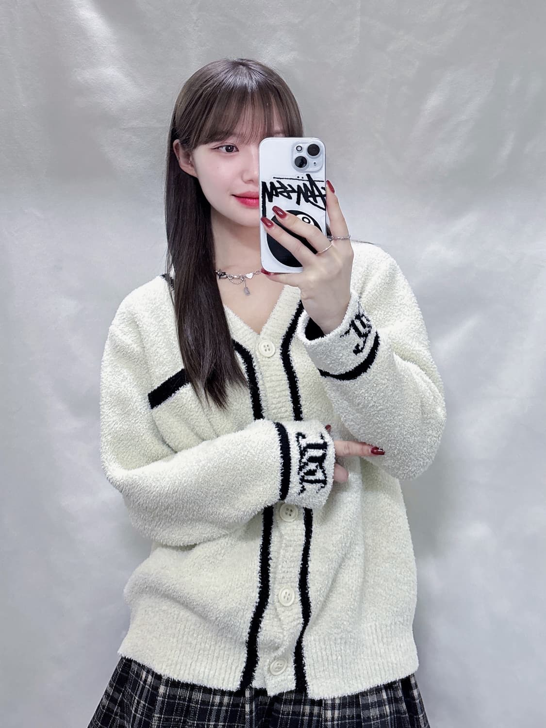 쥬시꾸띄르 크림 빅로고 테리 가디건  상품이미지2