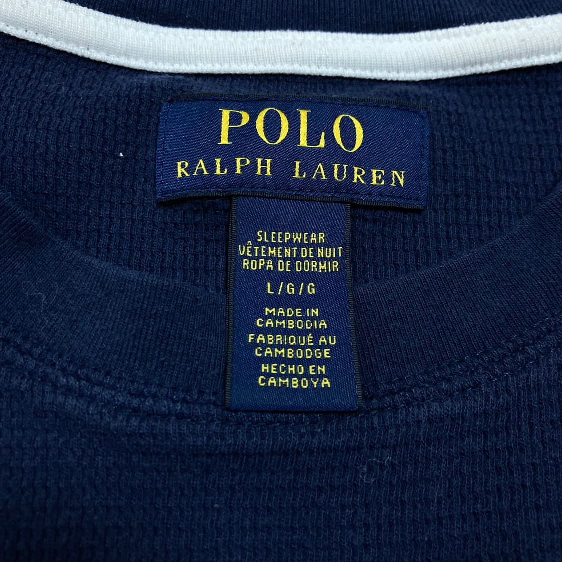 폴로 랄프로렌 포니 스몰 로고 네이비 롱 슬리브 상품이미지3