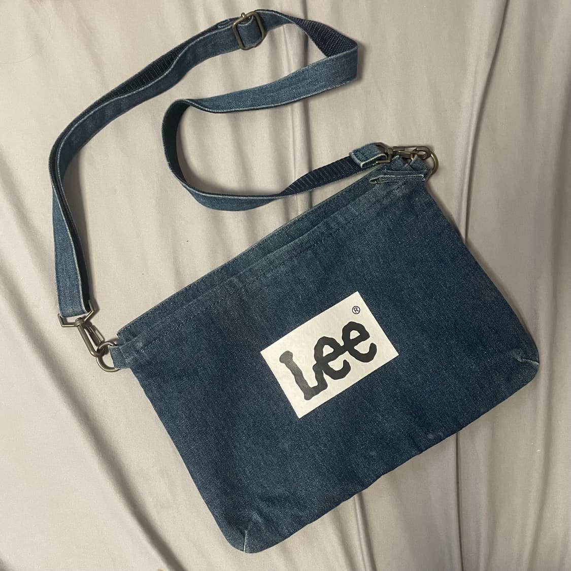 일본 매장판 Lee 크로스백 데님 청 가방 상품이미지1