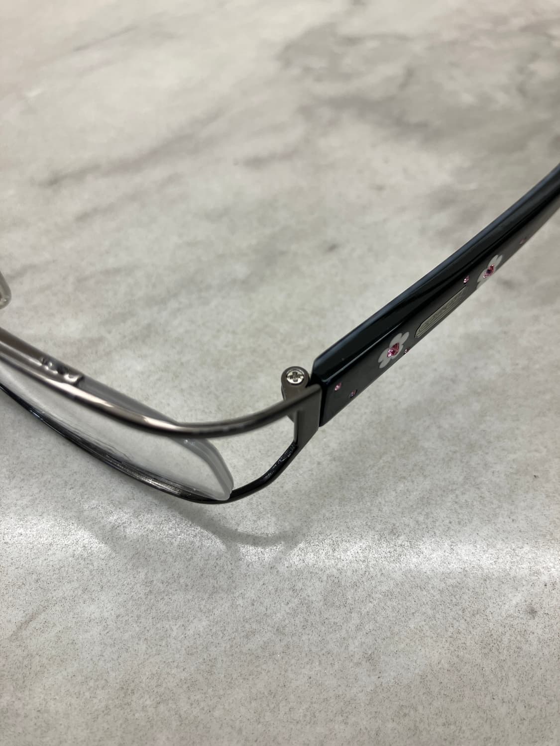 B45 코치 COACH 사이드 와이어 오벌 메탈테 안경 상품이미지2